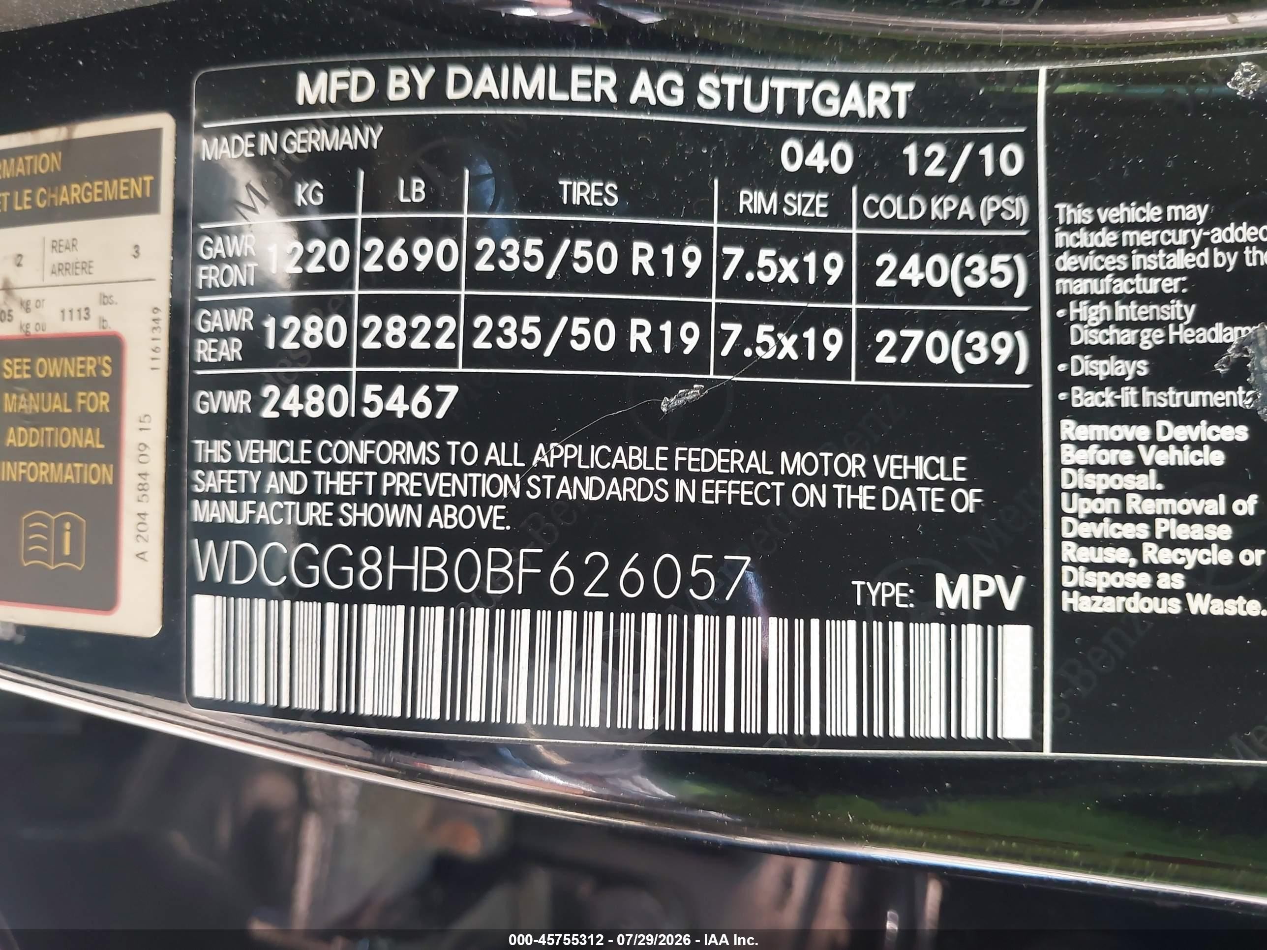 2011 Mercedes-benz Glk 350 4matic Black vin: WDCGG8HB0BF626057