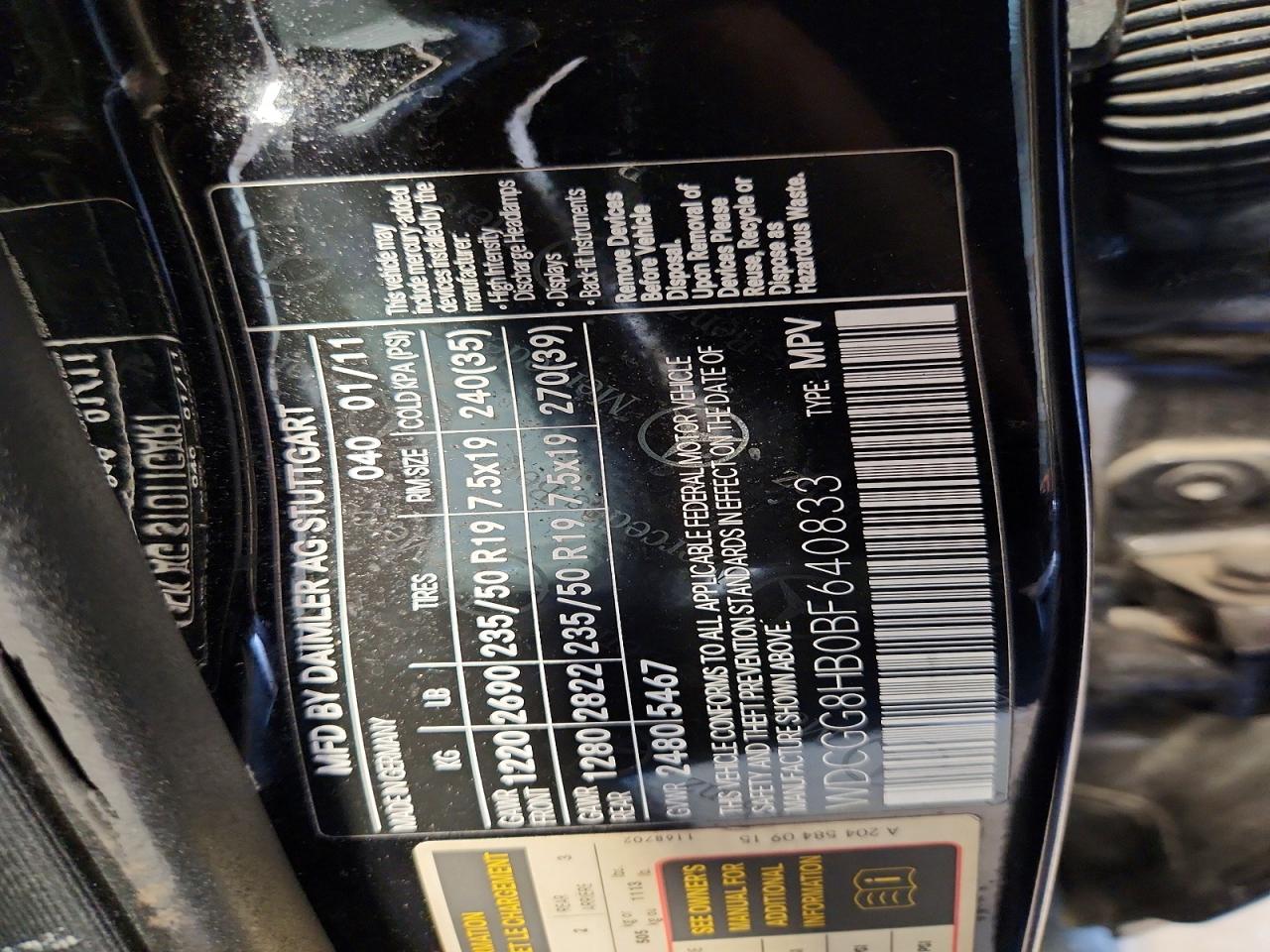 2011 Mercedes-benz Glk 350 4matic Black vin: WDCGG8HB0BF640833