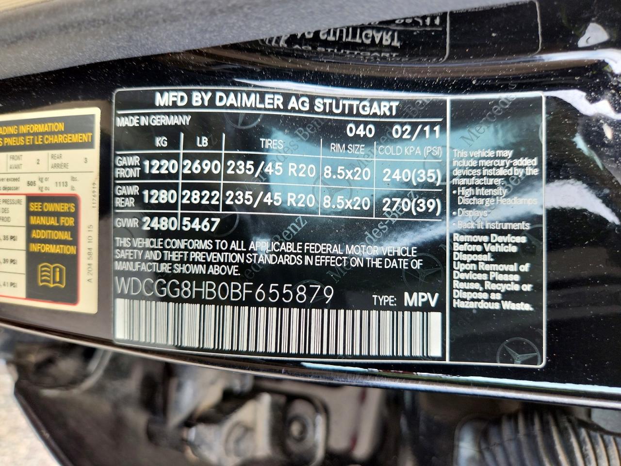 2011 Mercedes-benz Glk Class Glk350 4d Black vin: WDCGG8HB0BF655879