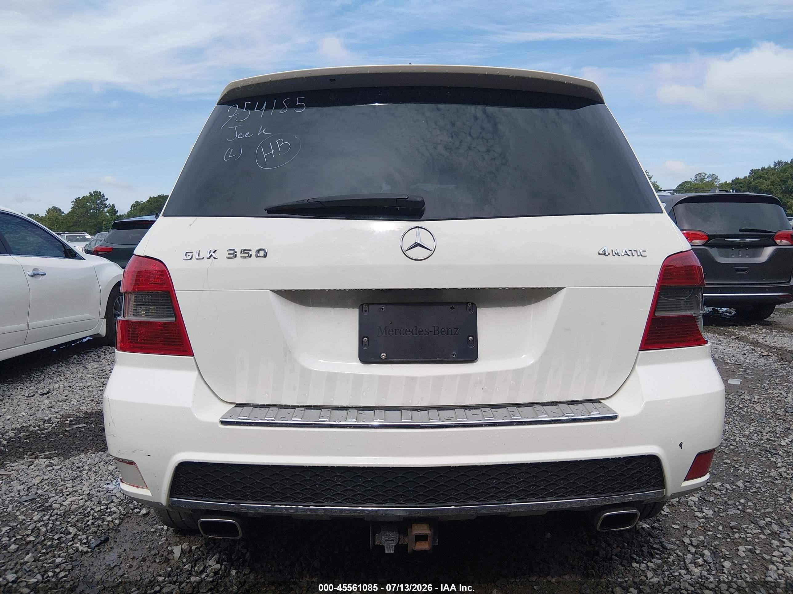 2012 Mercedes-benz Glk 350 4matic White vin: WDCGG8HB0CF754185