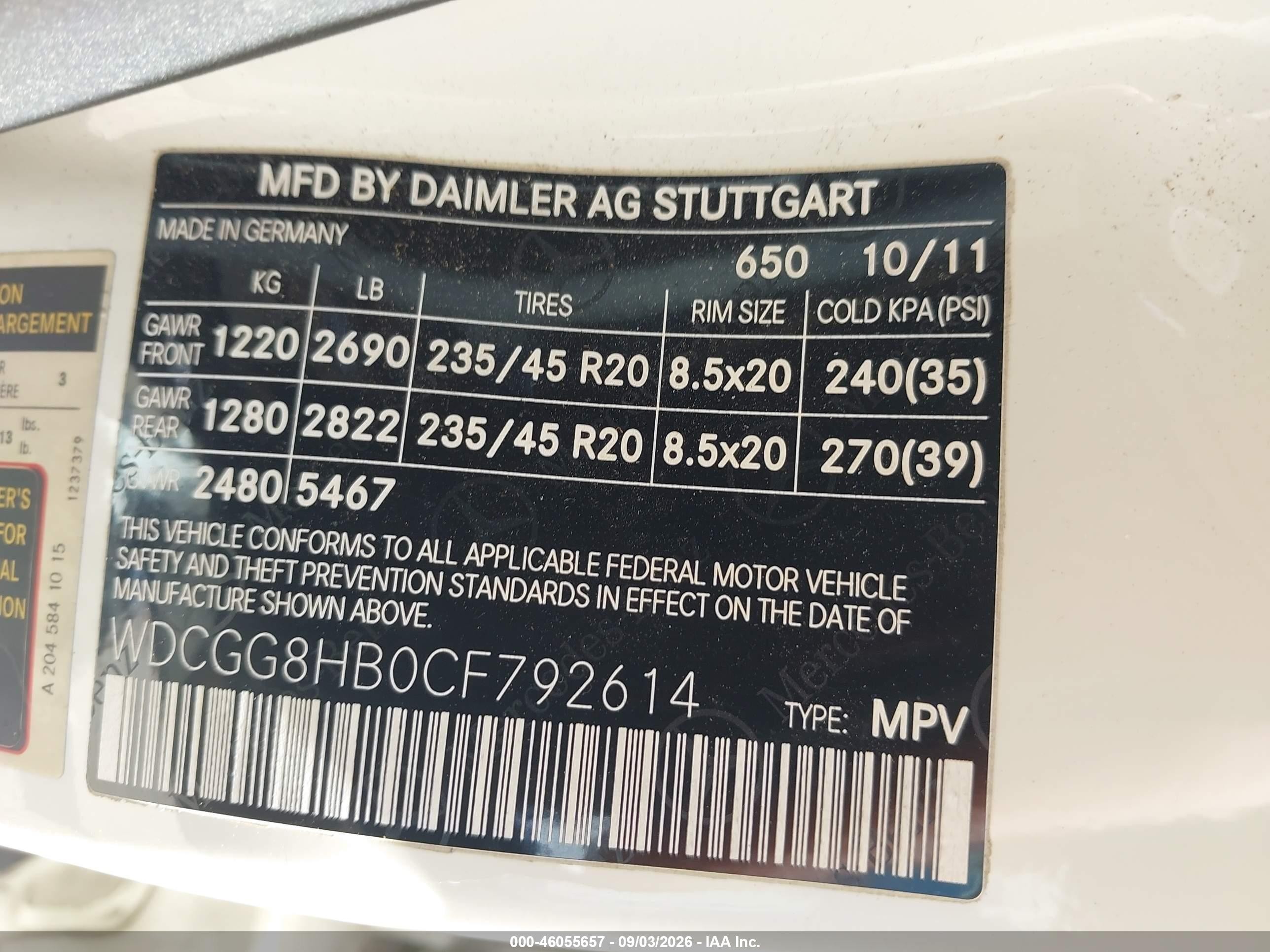 2012 Mercedes-benz Glk 350 4matic White vin: WDCGG8HB0CF792614