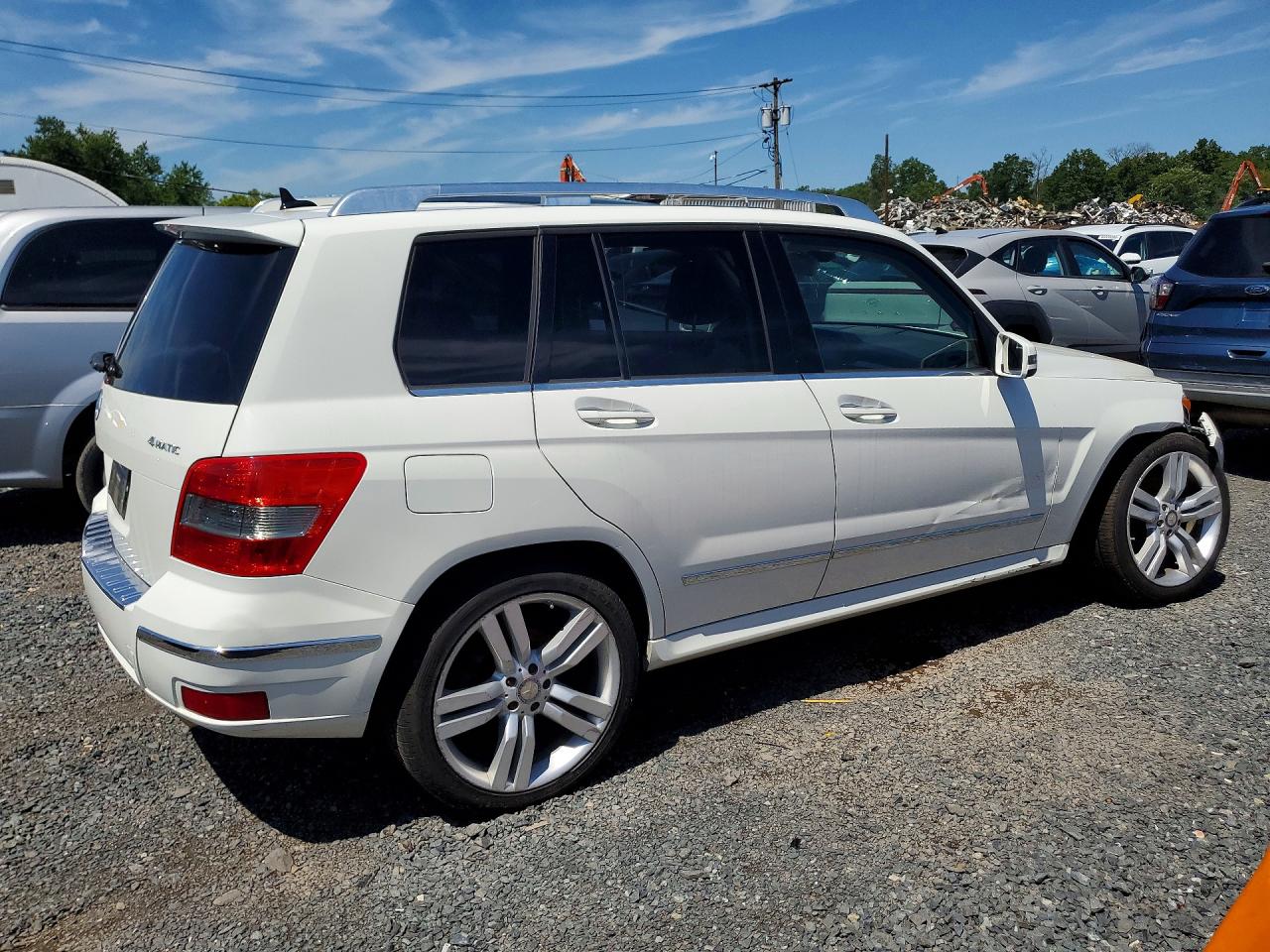 2012 Mercedes-benz Glk 350 4matic White vin: WDCGG8HB0CF841679