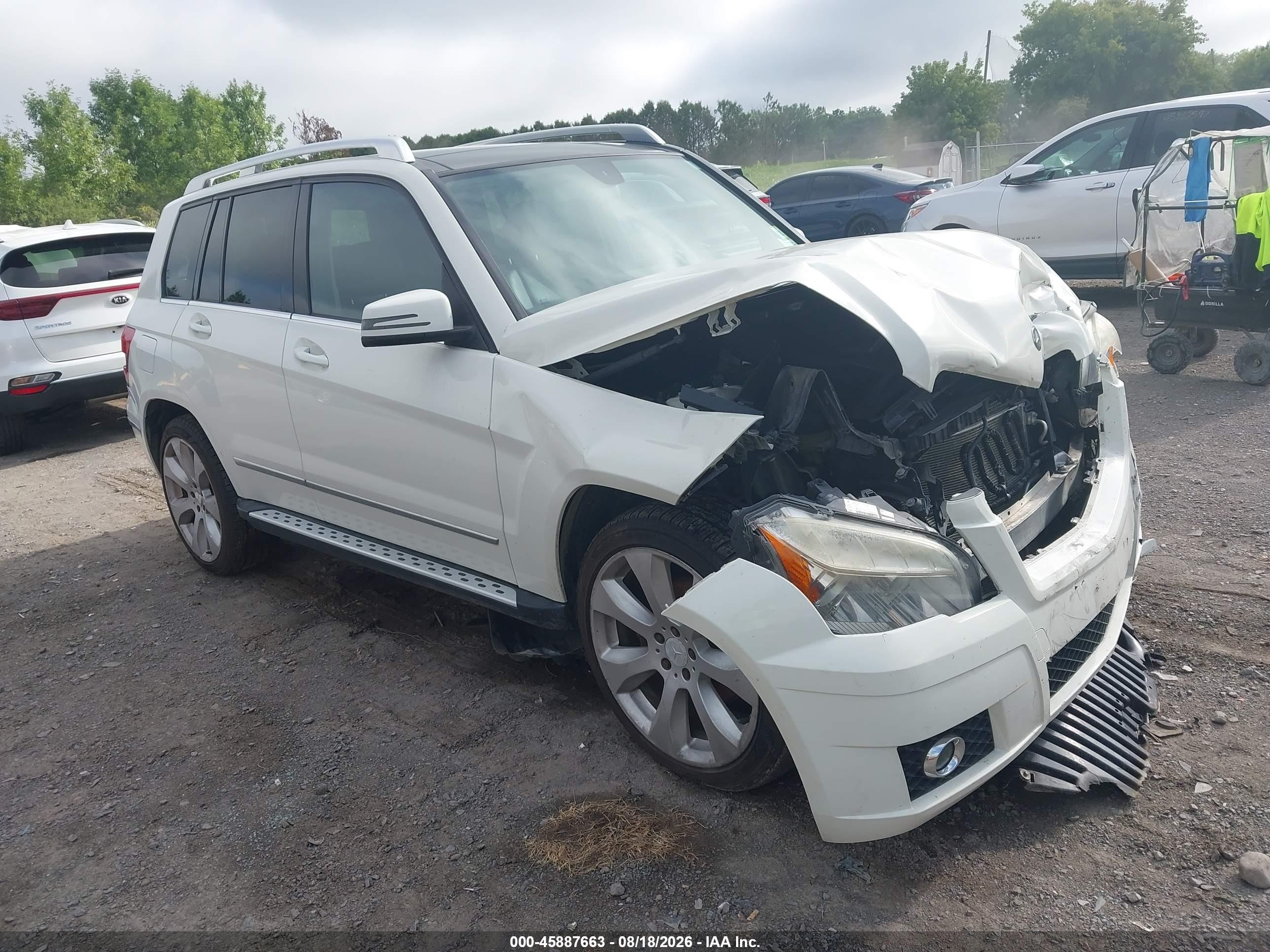 2010 Mercedes-benz Glk 350 4matic White vin: WDCGG8HB1AF299554