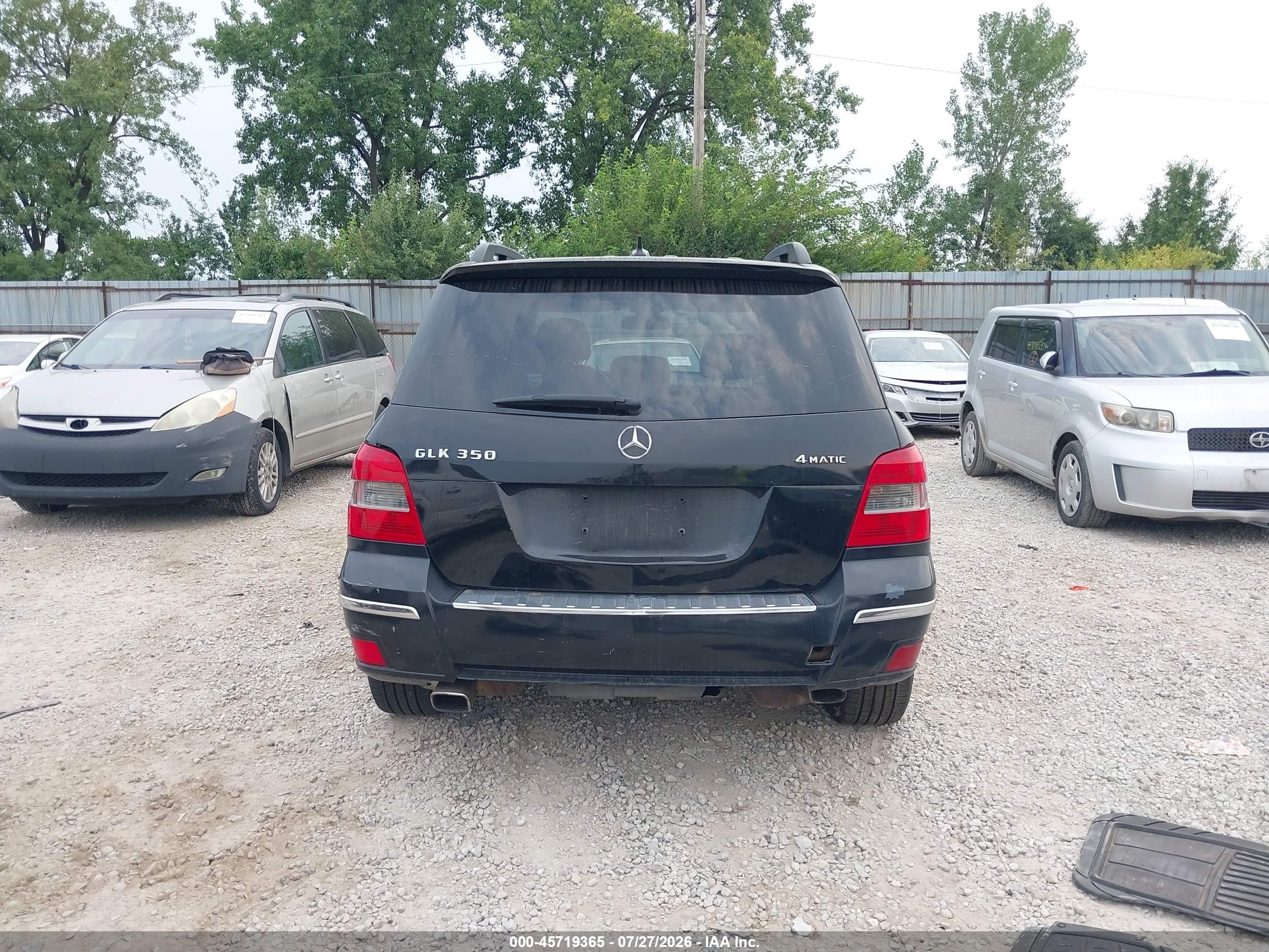 2010 Mercedes-benz Glk 350 4matic Black vin: WDCGG8HB1AF324811