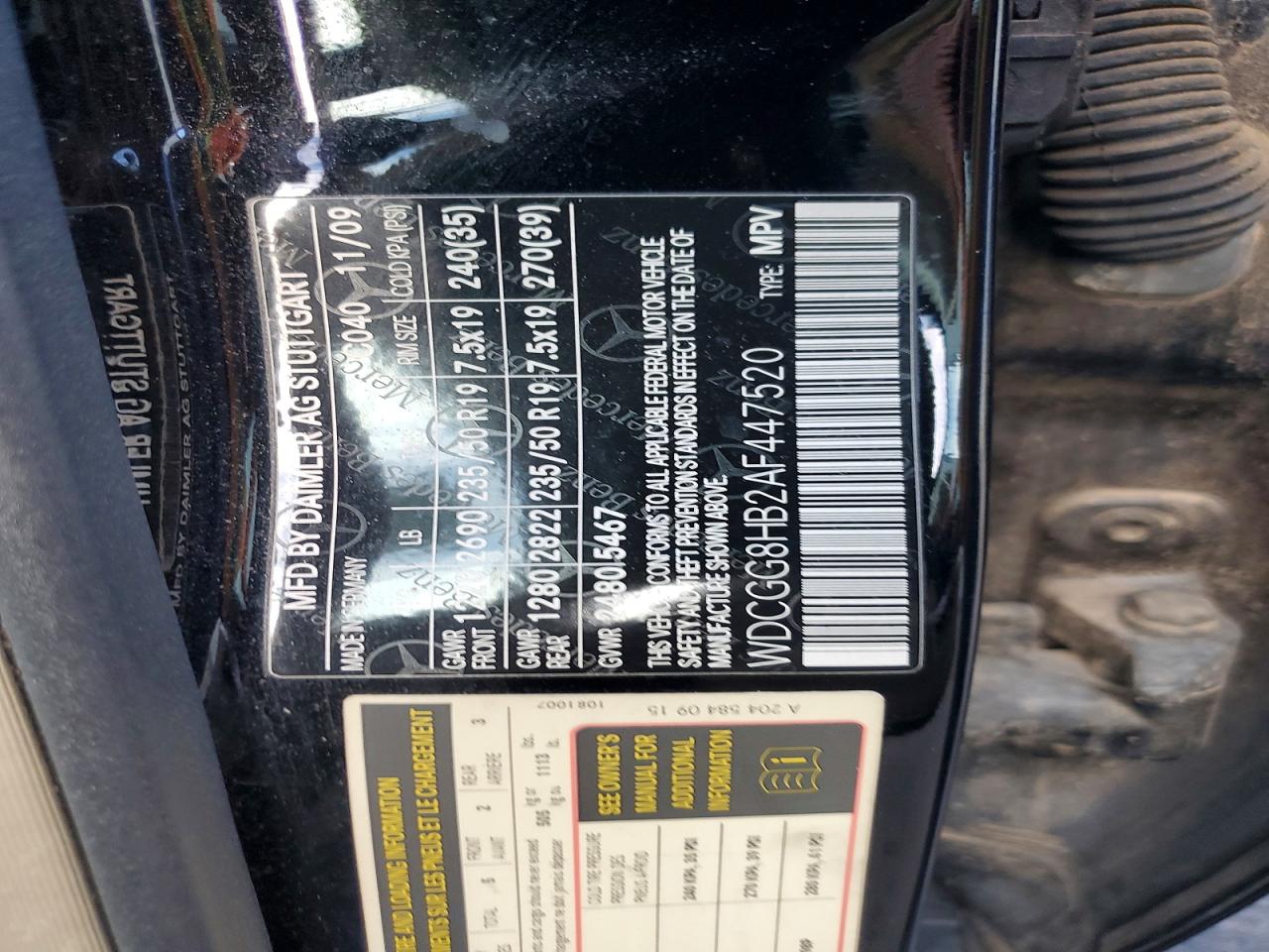 2010 Mercedes-benz Glk 350 4matic Black vin: WDCGG8HB2AF447520