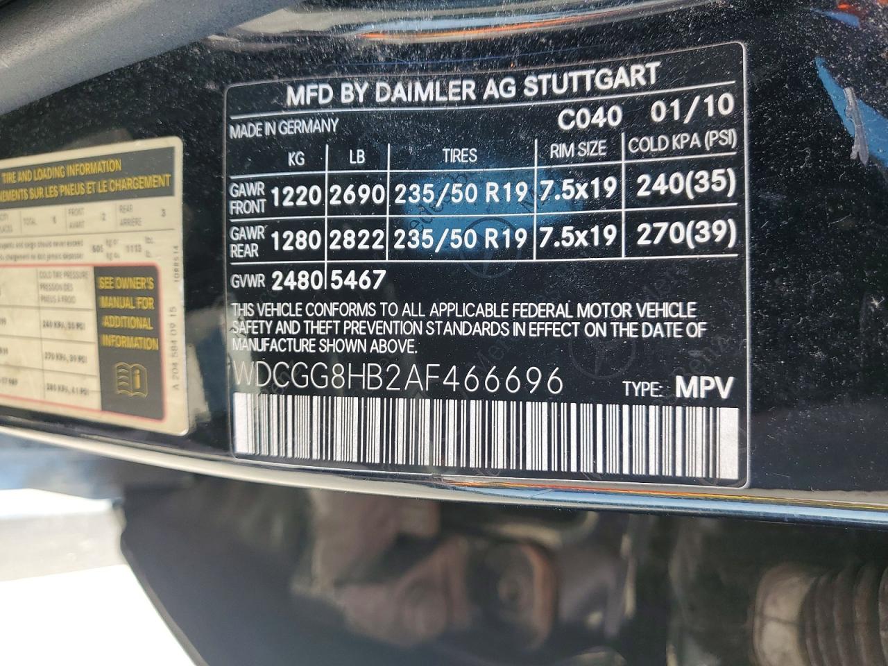 2010 Mercedes-benz Glk 350 4matic Black vin: WDCGG8HB2AF466696