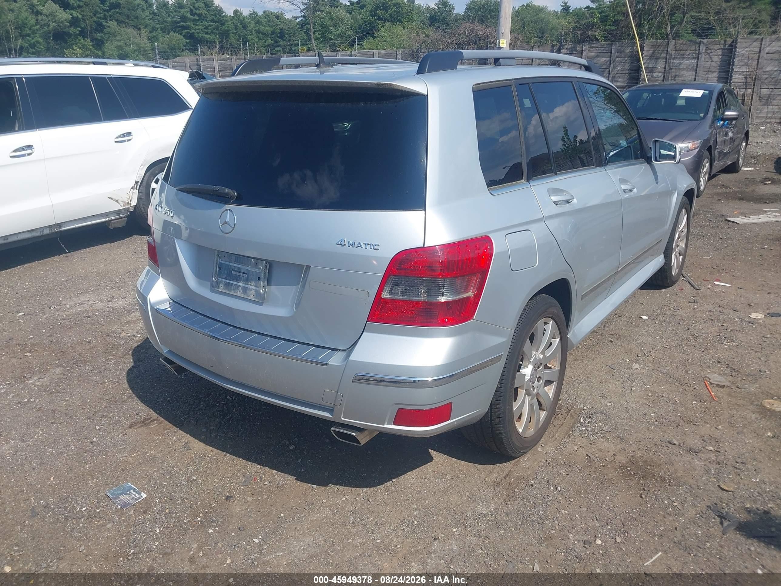 2010 Mercedes-benz Glk 350 4matic Silver vin: WDCGG8HB2AF471817