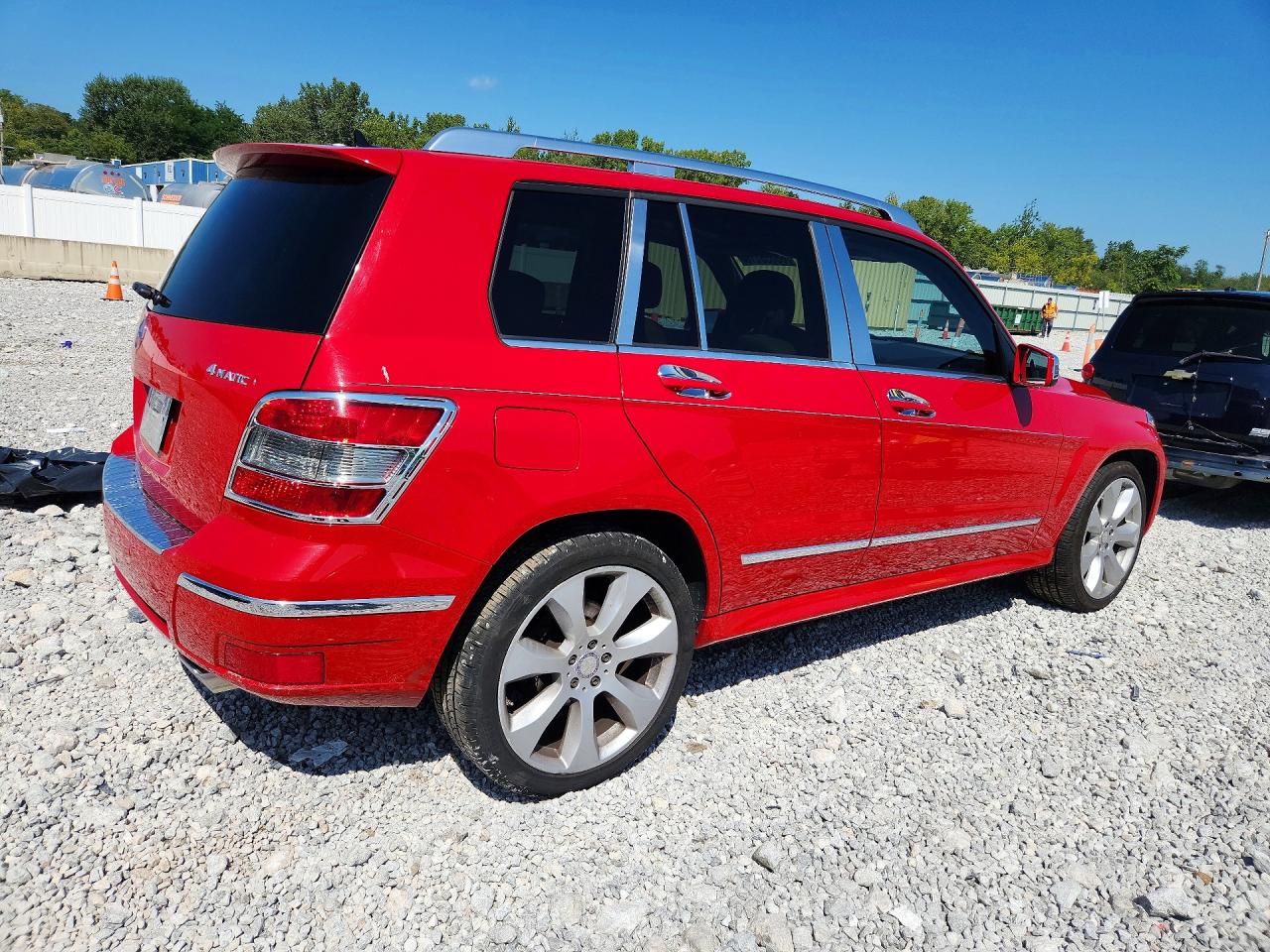 2011 Mercedes-benz Glk 350 4matic Red vin: WDCGG8HB2BF615321