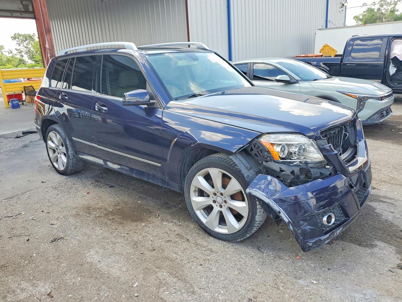 2011 Mercedes-benz Glk 350 4matic Blue vin: WDCGG8HB2BF660386