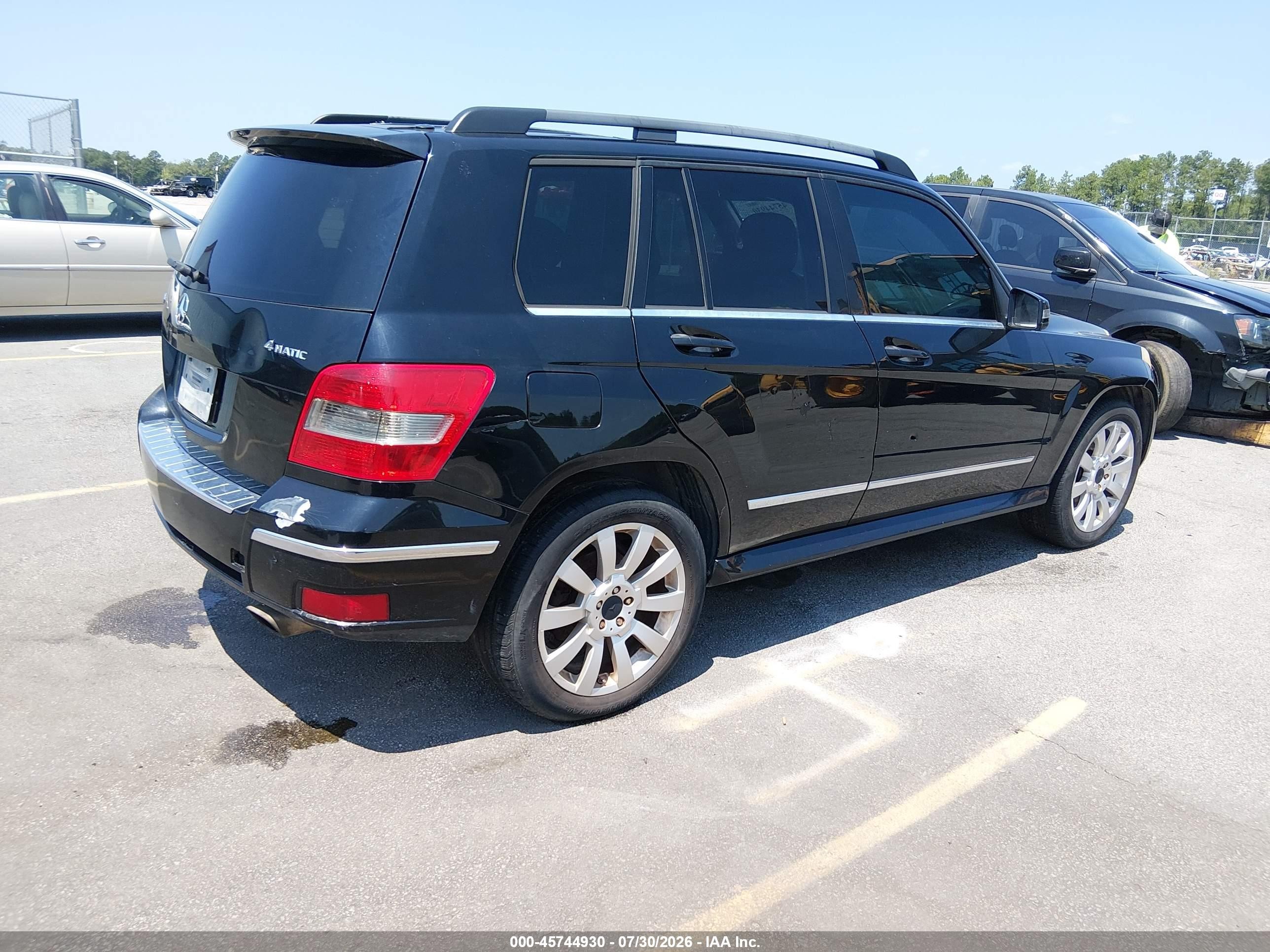 2010 Mercedes-benz Glk 350 4matic Black vin: WDCGG8HB3AF424229