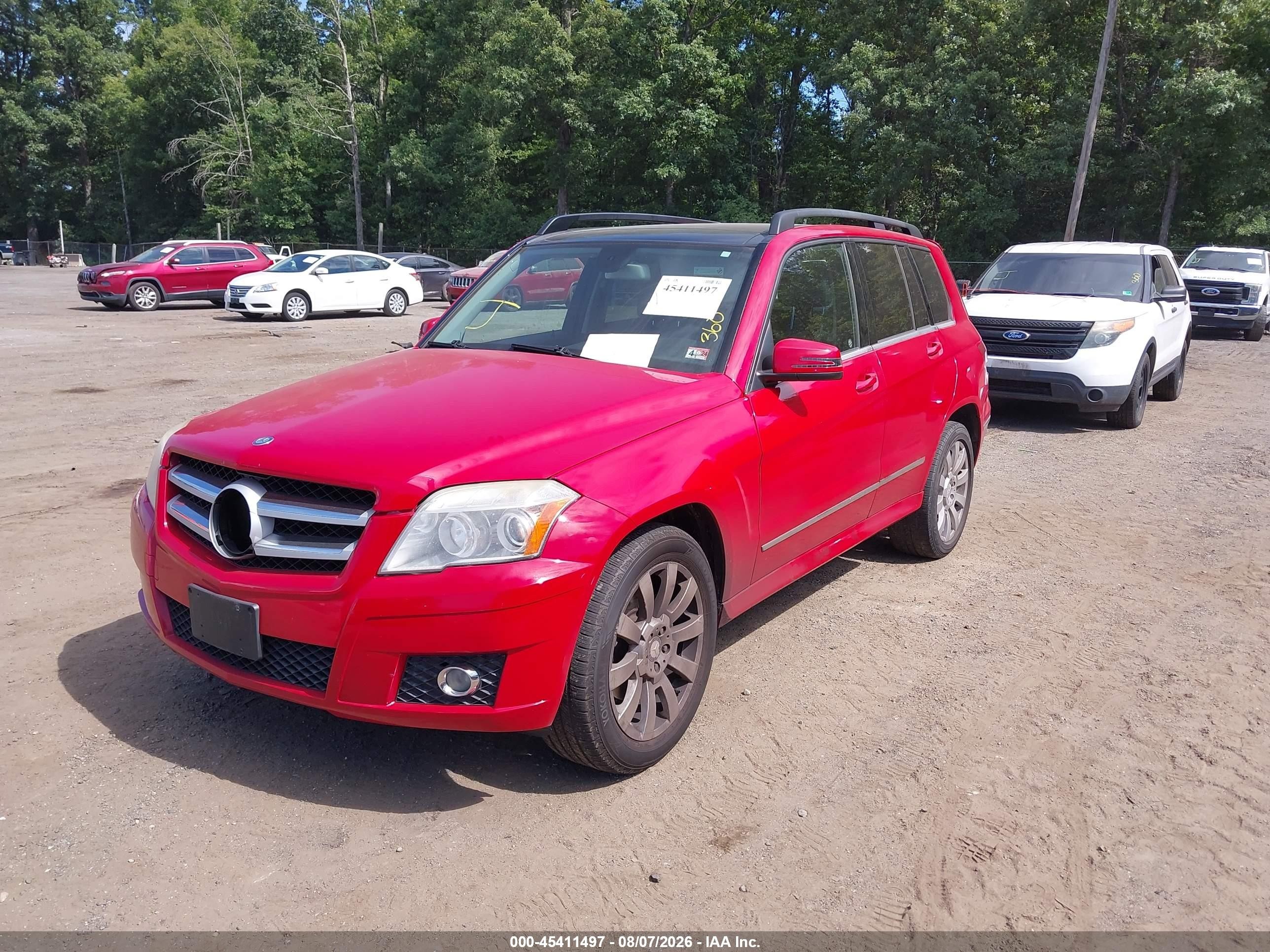 2011 Mercedes-benz Glk 350 4matic Red vin: WDCGG8HB3BF553069