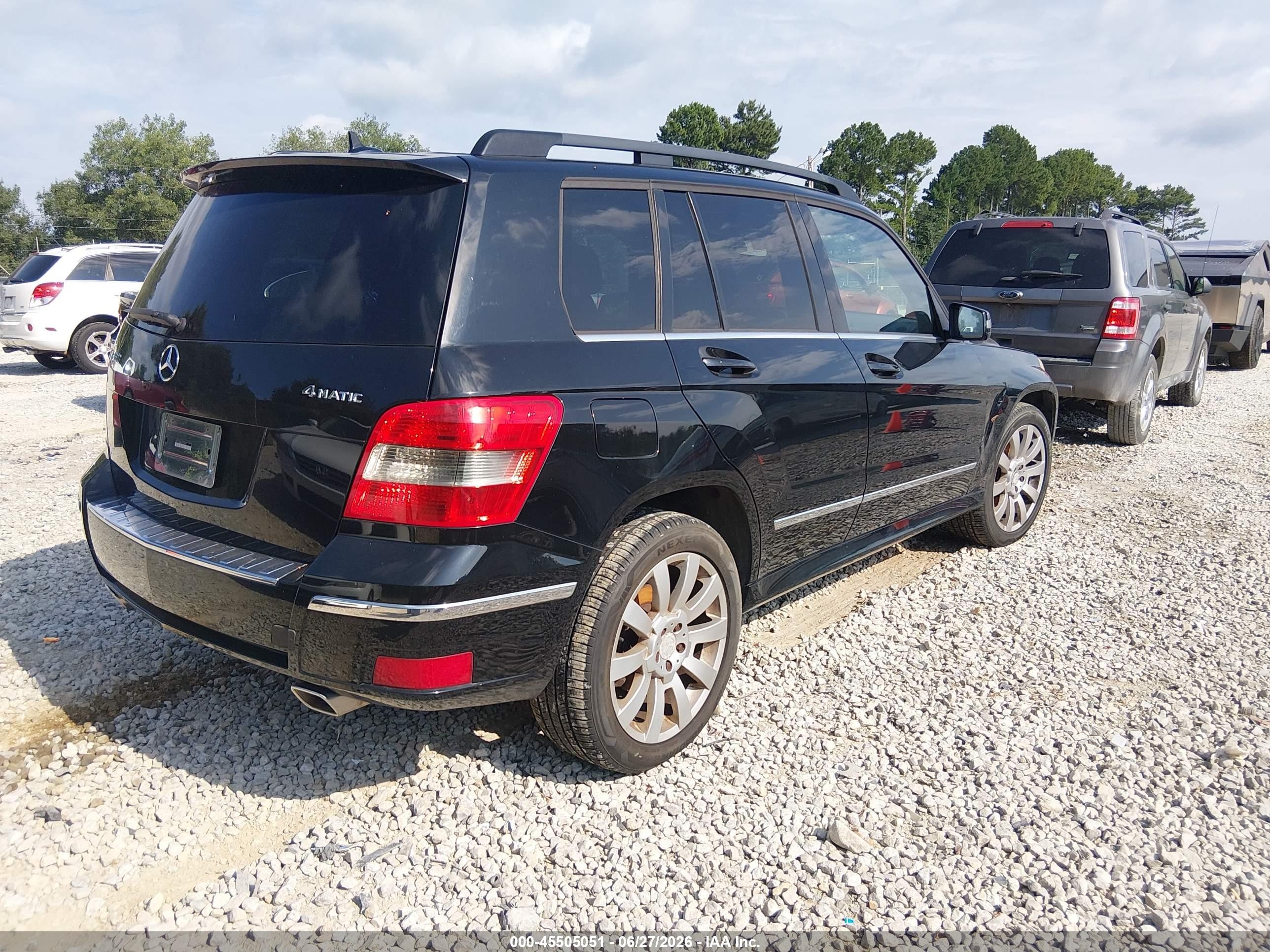 2012 Mercedes-benz Glk 350 4matic Black vin: WDCGG8HB3CF742547
