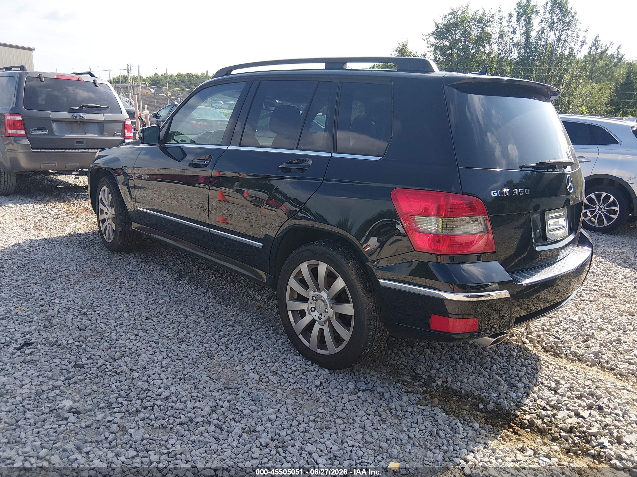 2012 Mercedes-benz Glk 350 4matic Black vin: WDCGG8HB3CF742547