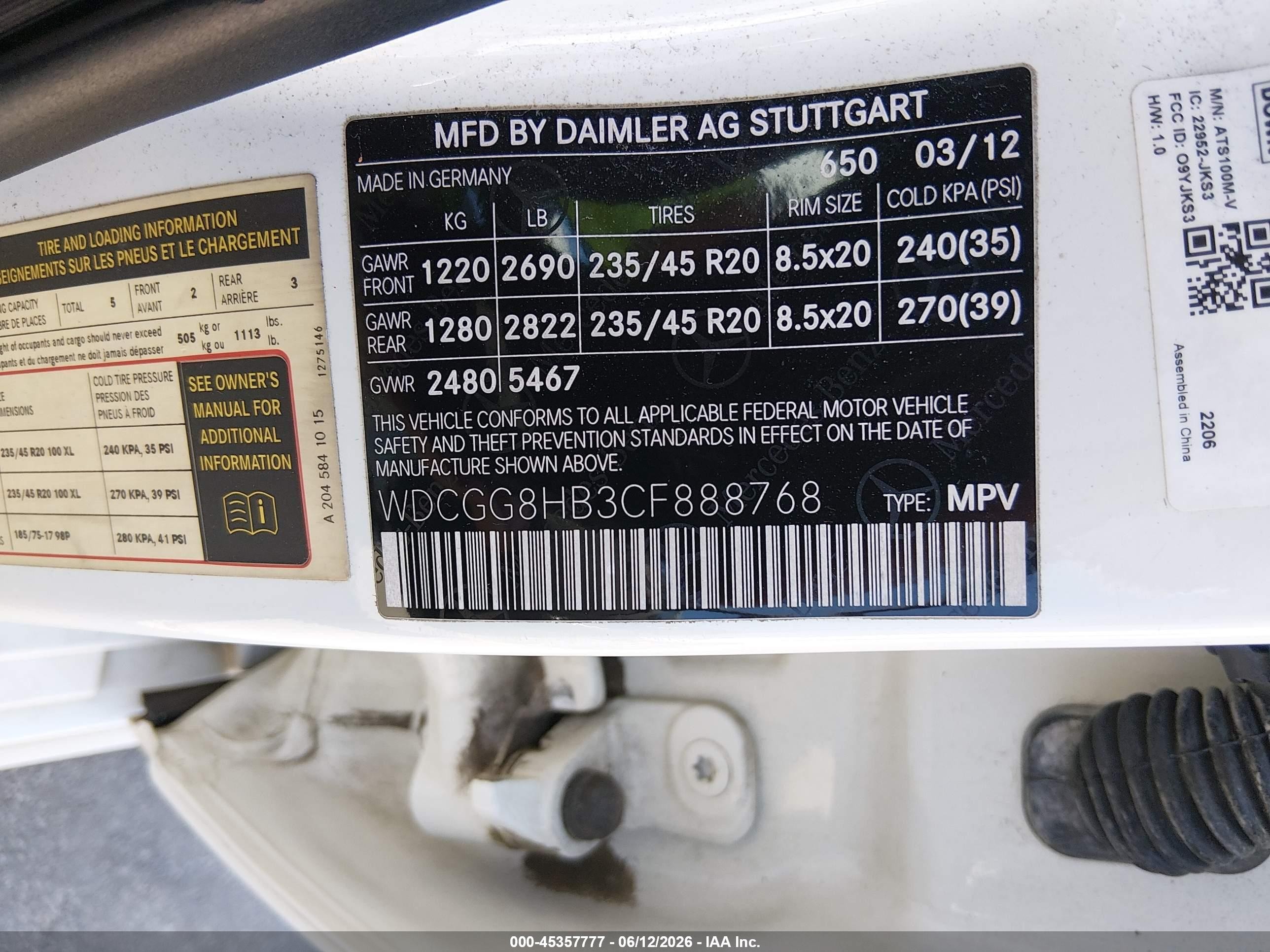 2012 Mercedes-benz Glk 350 4matic White vin: WDCGG8HB3CF888768
