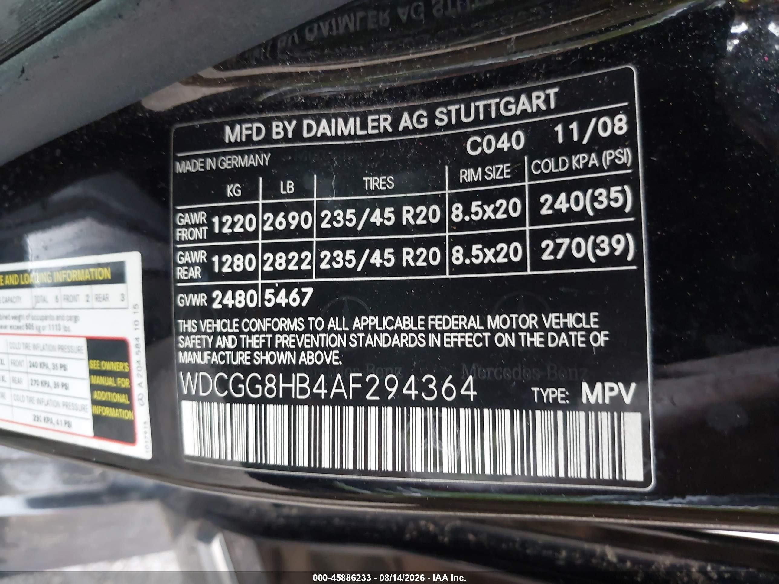 2010 Mercedes-benz Glk 350 4matic Black vin: WDCGG8HB4AF294364