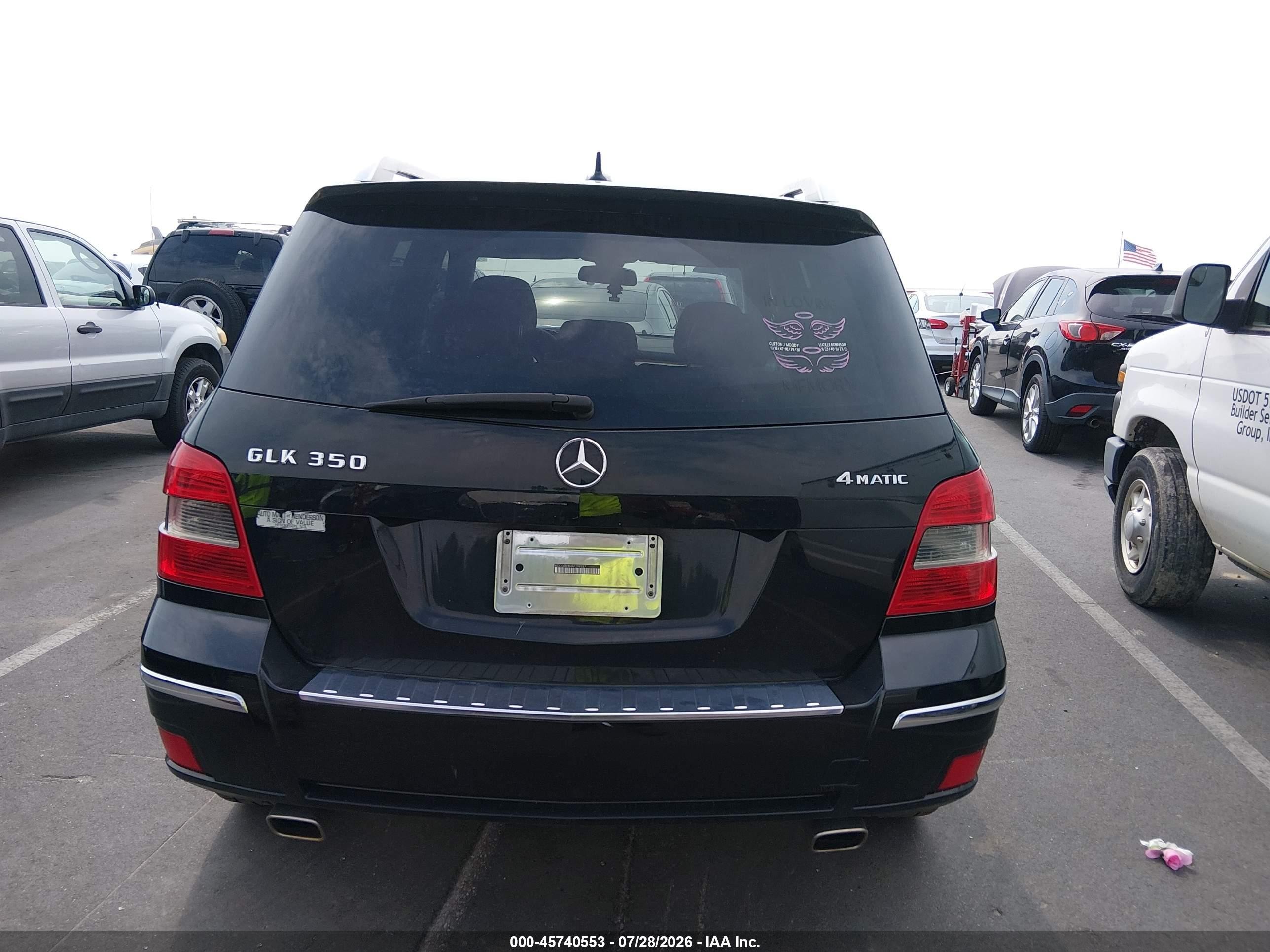 2010 Mercedes-benz Glk 350 4matic Black vin: WDCGG8HB4AF299337
