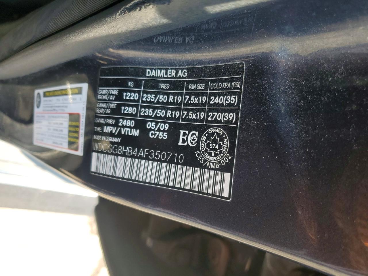 2010 Mercedes-benz Glk 350 4matic Gray vin: WDCGG8HB4AF350710