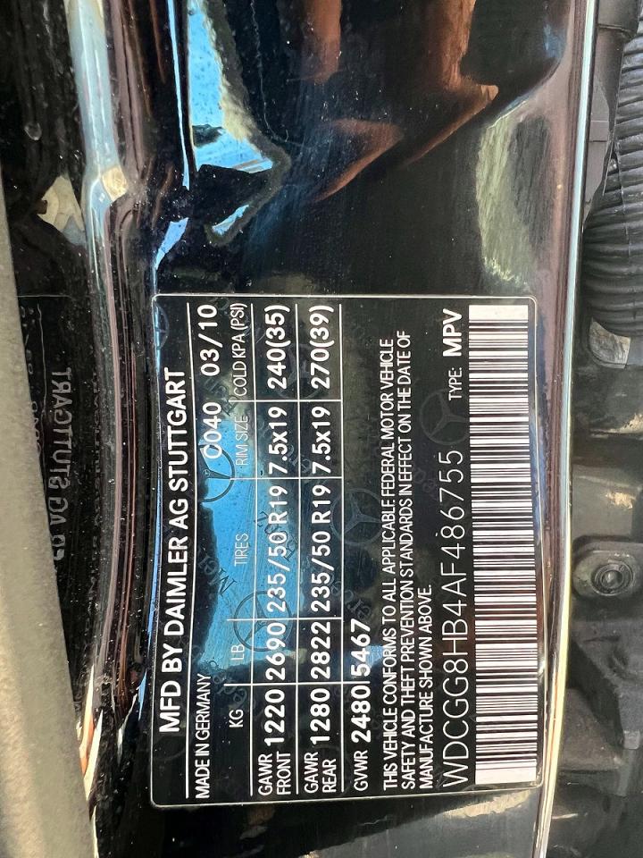 2010 Mercedes-benz Glk 350 4matic Black vin: WDCGG8HB4AF486755