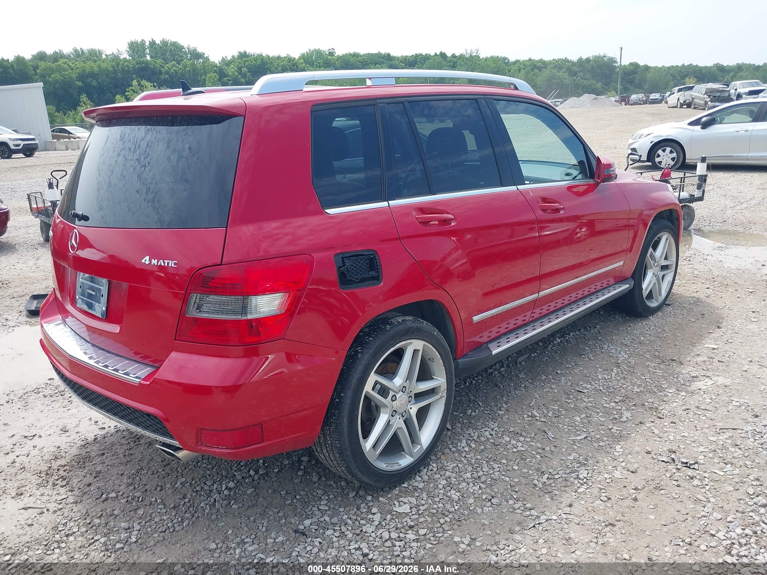 2011 Mercedes-benz Glk 350 4matic Red vin: WDCGG8HB4BF650944