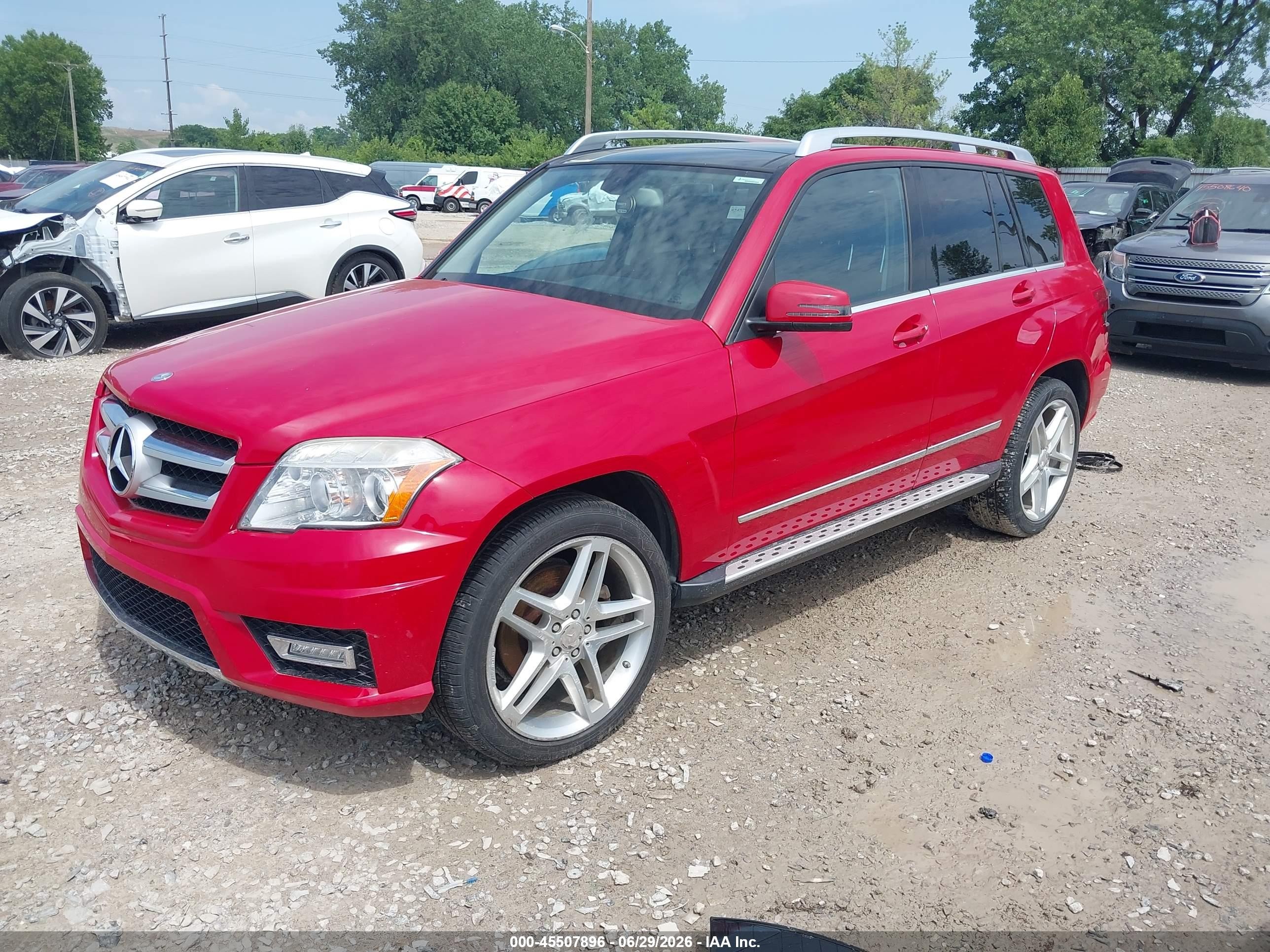 2011 Mercedes-benz Glk 350 4matic Red vin: WDCGG8HB4BF650944