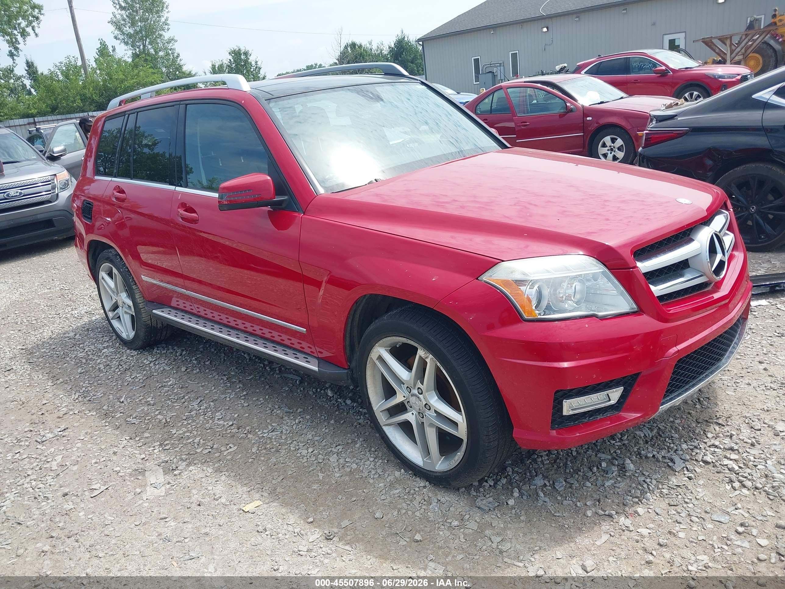 2011 Mercedes-benz Glk 350 4matic Red vin: WDCGG8HB4BF650944