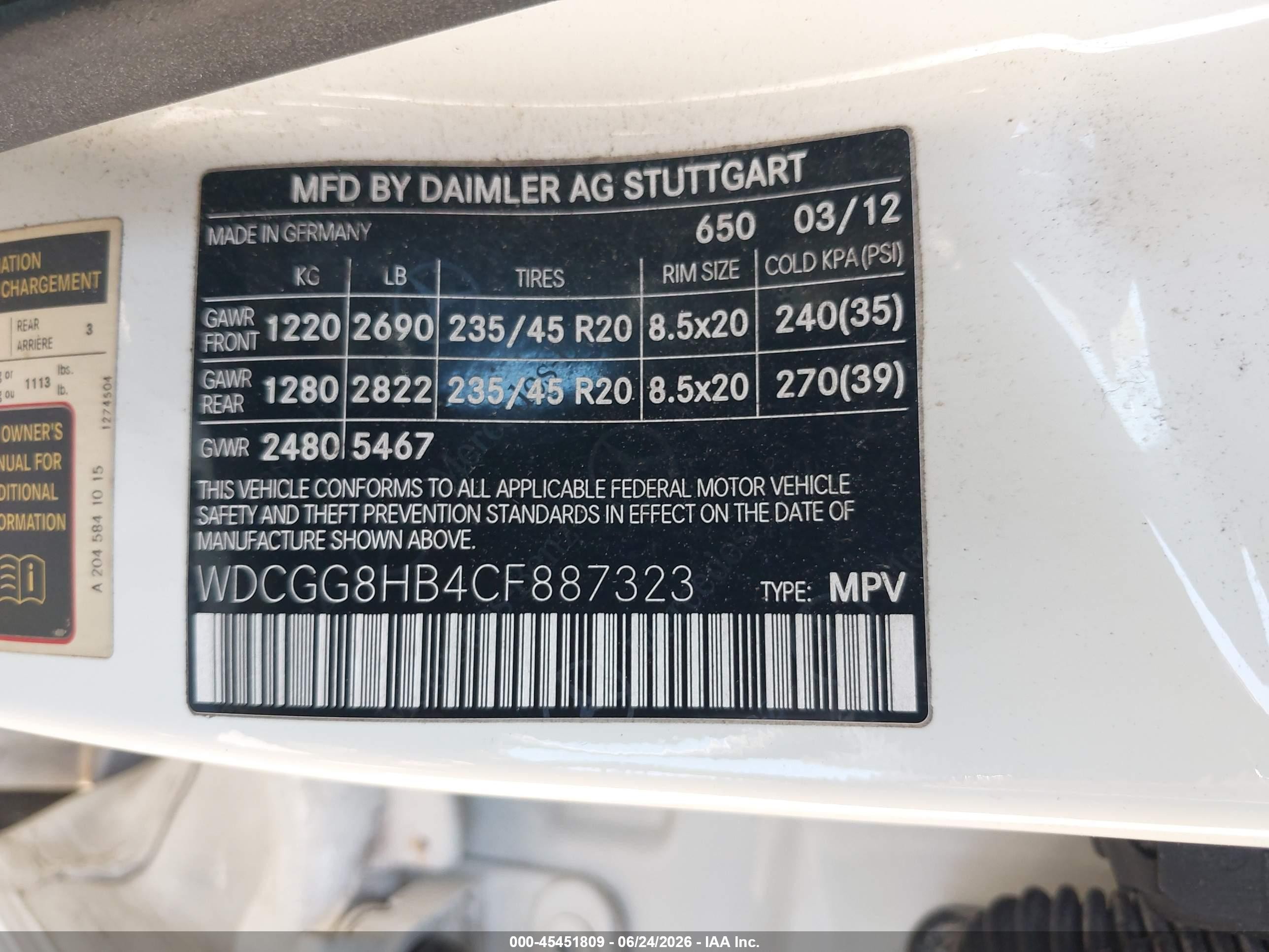 2012 Mercedes-benz Glk 350 4matic White vin: WDCGG8HB4CF887323