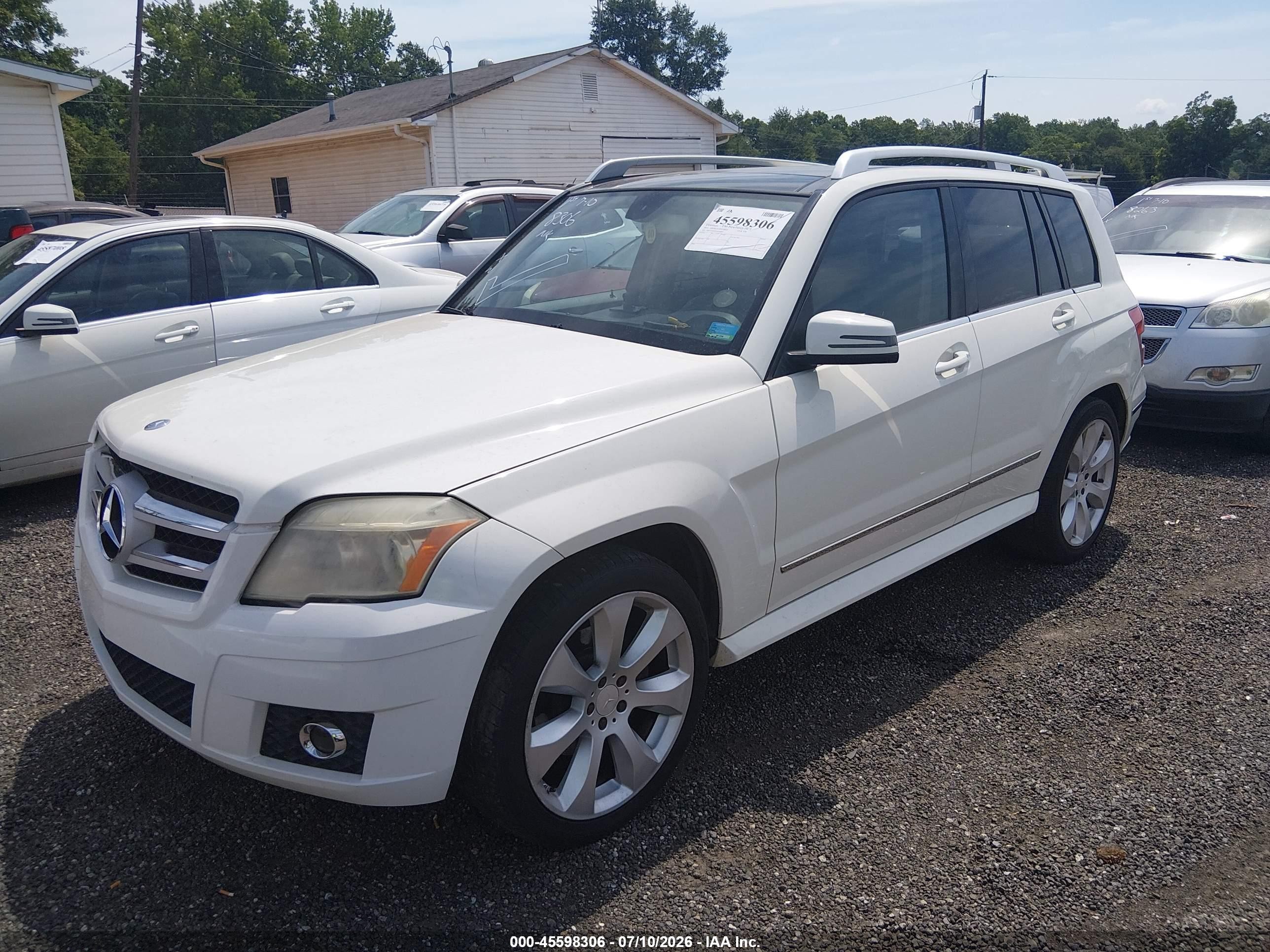 2010 Mercedes-benz Glk 350 4matic White vin: WDCGG8HB5AF309857