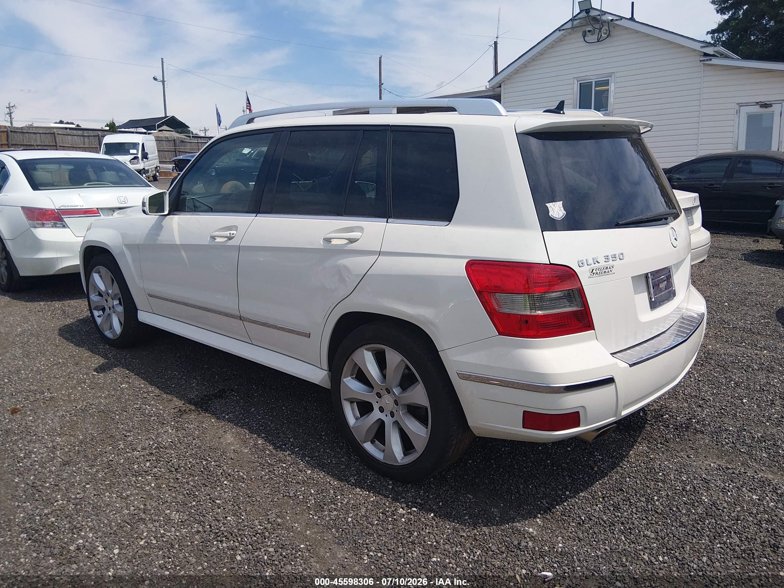 2010 Mercedes-benz Glk 350 4matic White vin: WDCGG8HB5AF309857