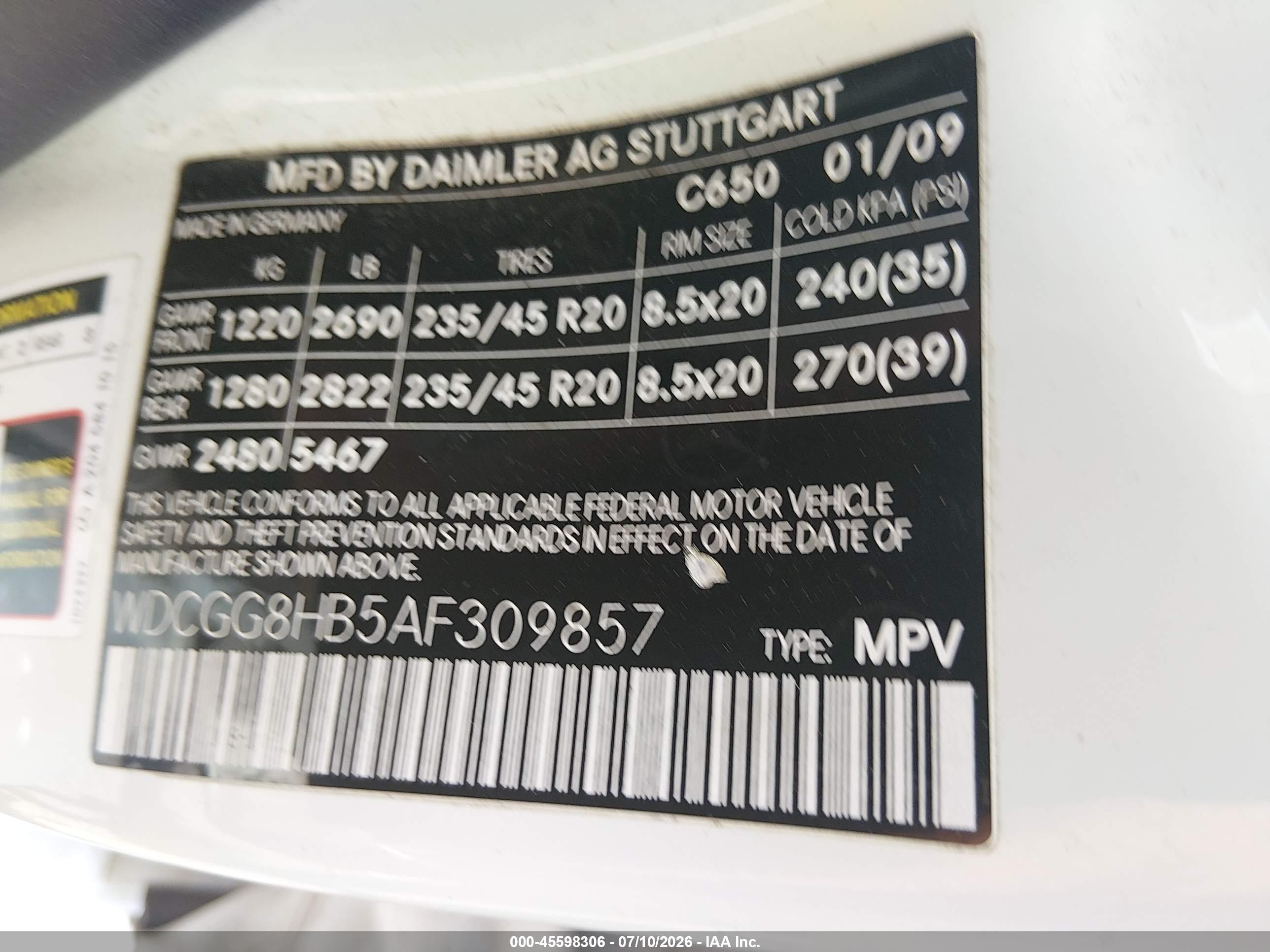 2010 Mercedes-benz Glk 350 4matic White vin: WDCGG8HB5AF309857