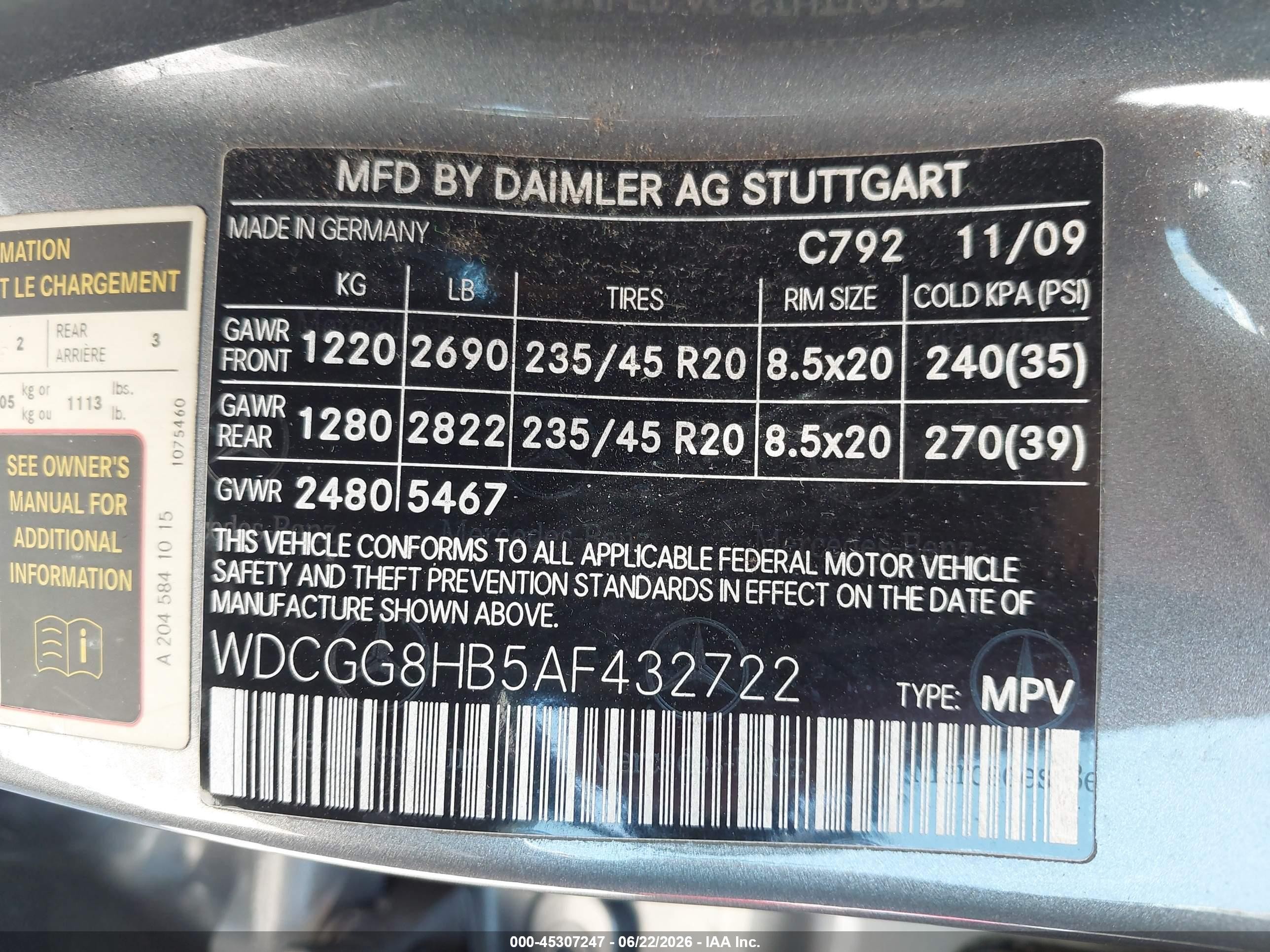2010 Mercedes-benz Glk 350 4matic Серый vin: WDCGG8HB5AF432722