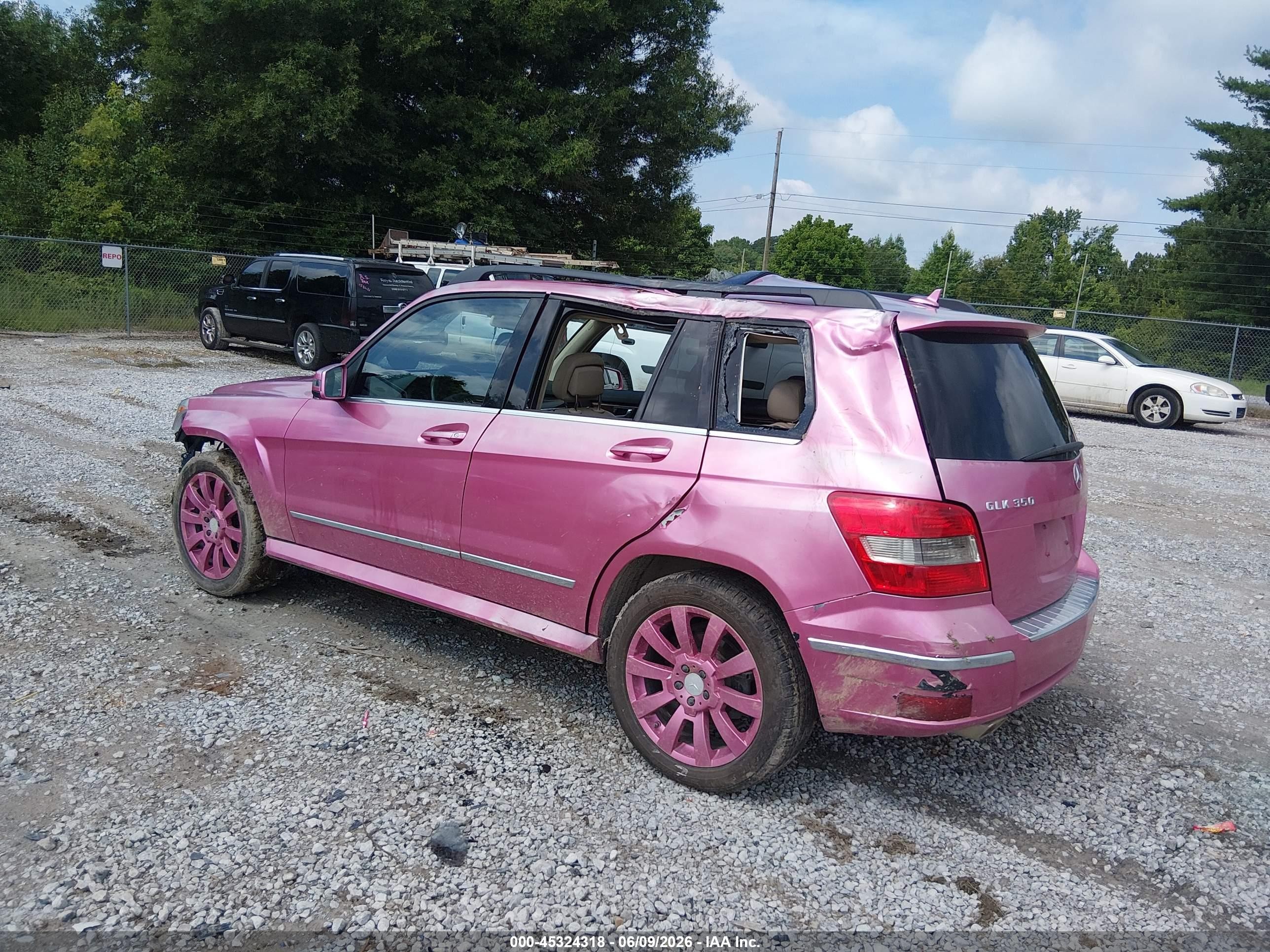 2010 Mercedes-benz Glk 350 4matic Pink vin: WDCGG8HB5AF484710