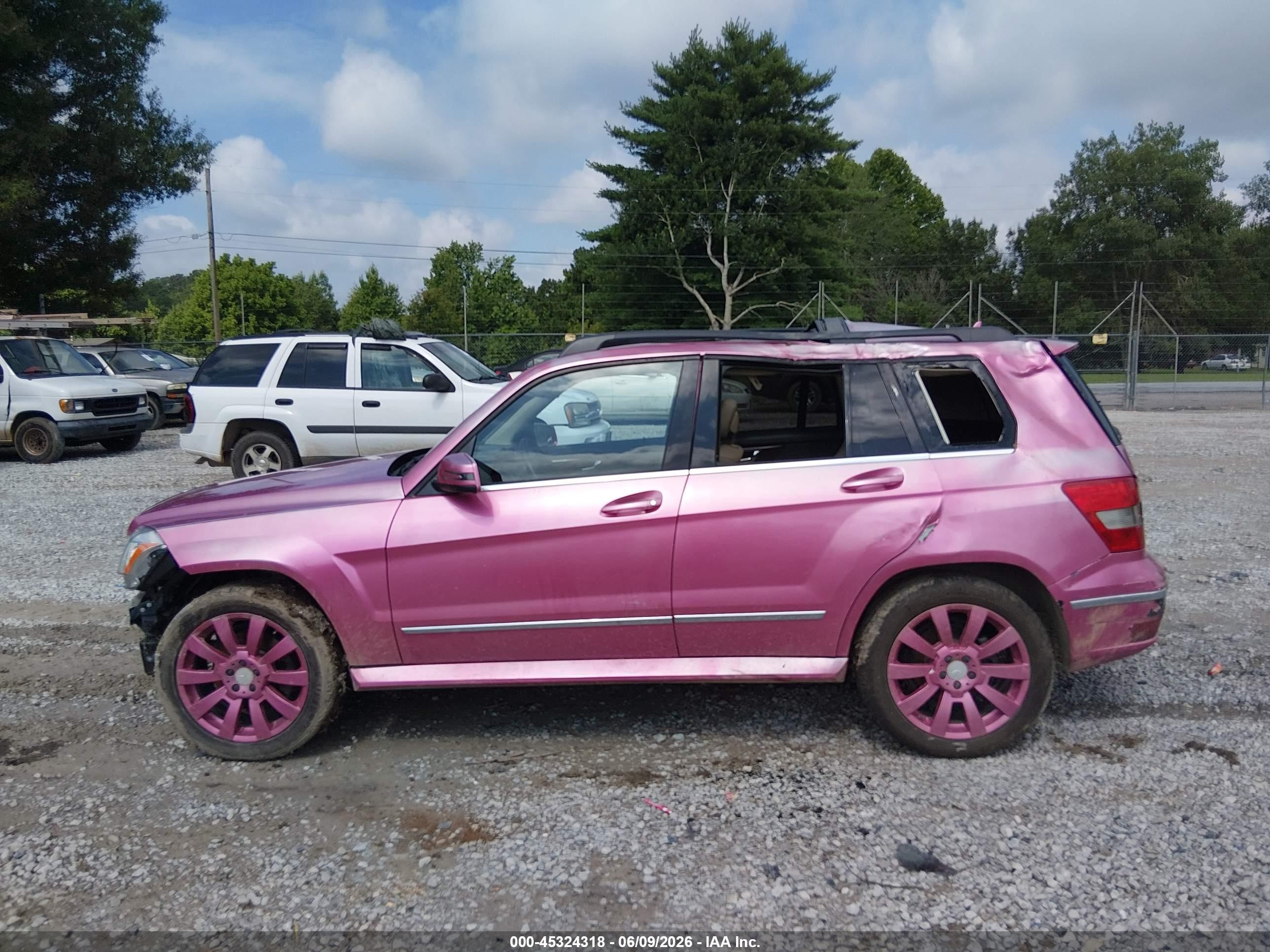 2010 Mercedes-benz Glk 350 4matic Pink vin: WDCGG8HB5AF484710