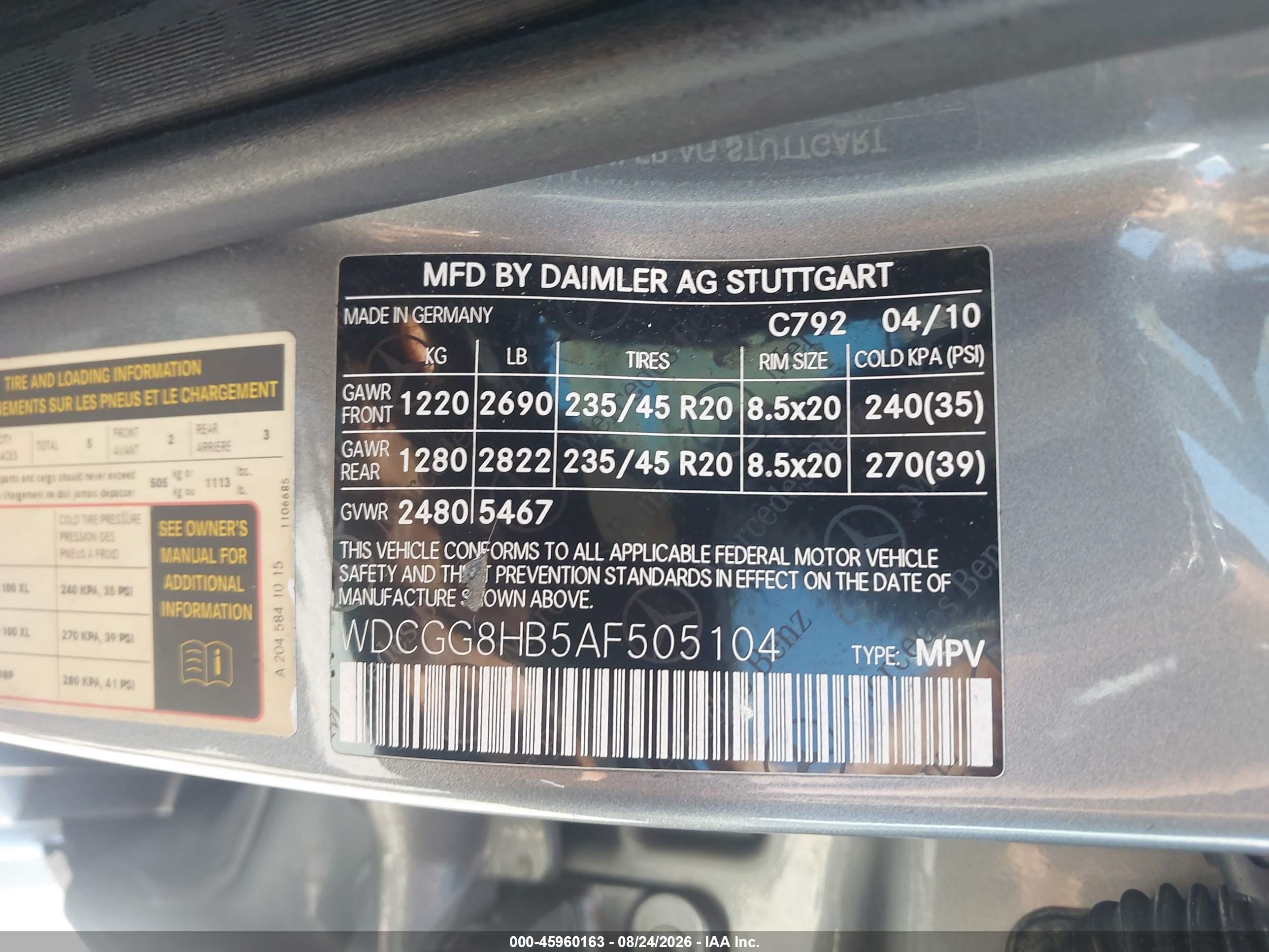 2010 Mercedes-benz Glk 350 4matic Silver vin: WDCGG8HB5AF505104