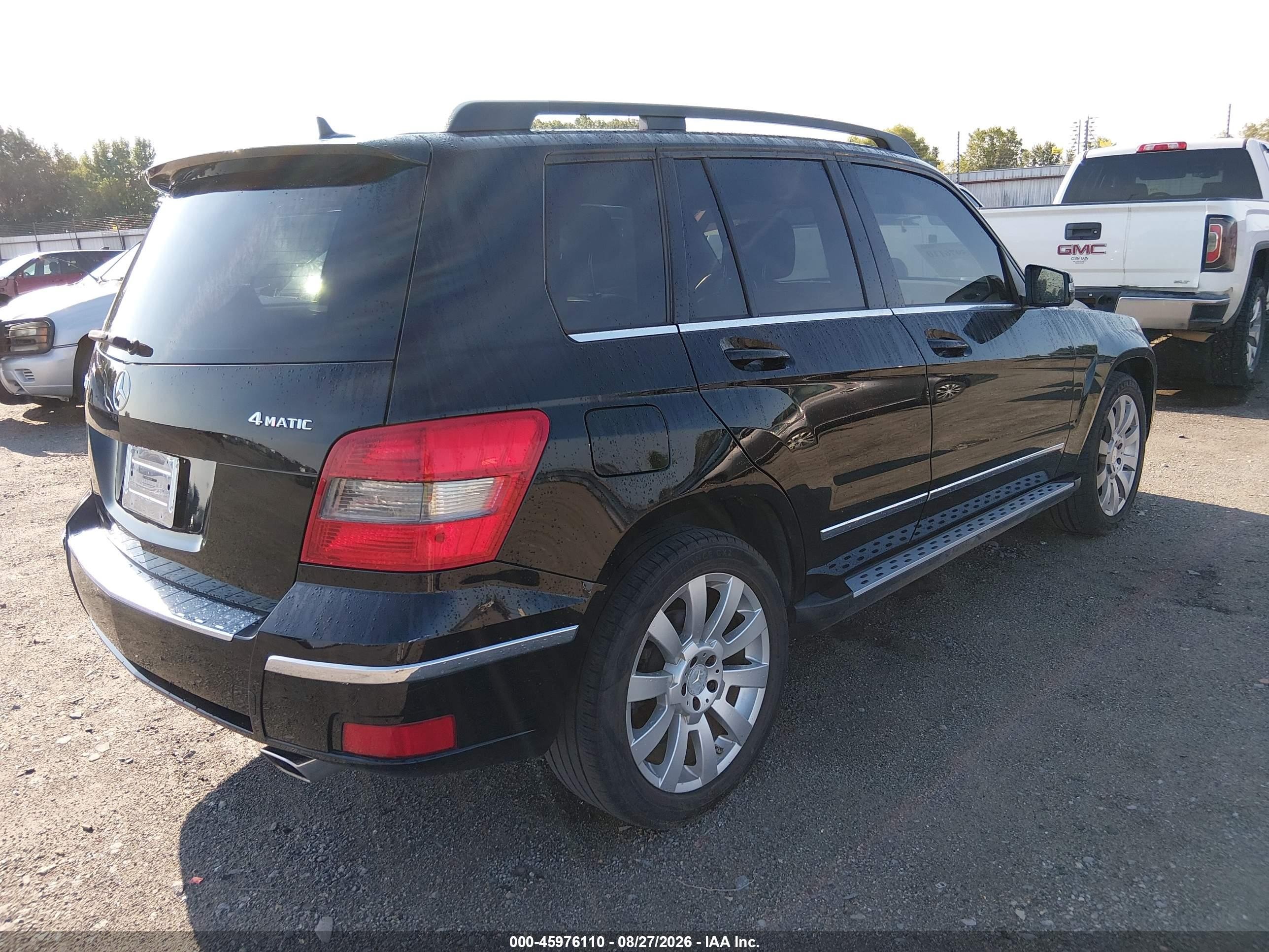 2011 Mercedes-benz Glk 350 4matic Black vin: WDCGG8HB5BF534796