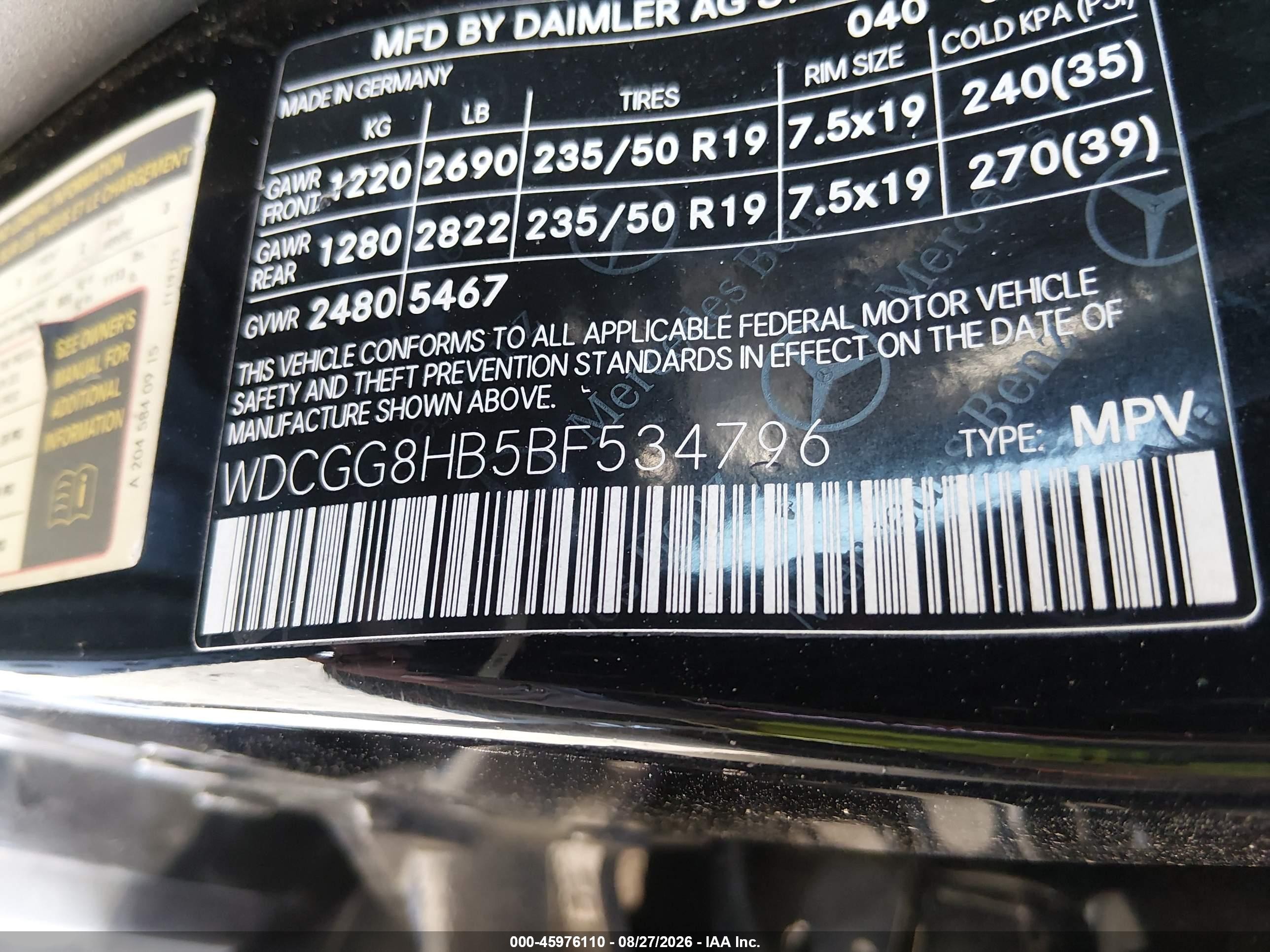 2011 Mercedes-benz Glk 350 4matic Black vin: WDCGG8HB5BF534796
