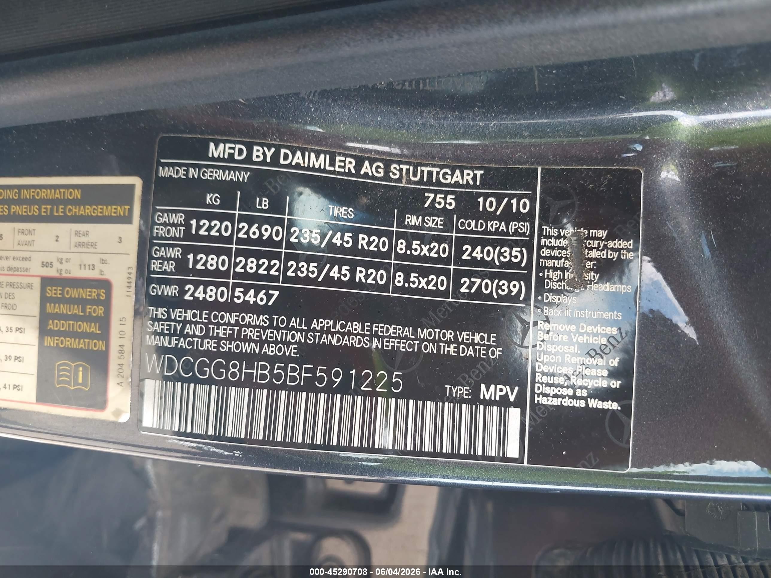 2011 Mercedes-benz Glk 350 4matic Gray vin: WDCGG8HB5BF591225