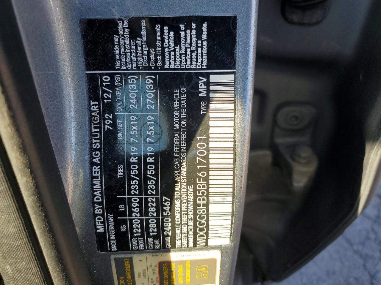 2011 Mercedes-benz Glk 350 4matic Gray vin: WDCGG8HB5BF617001