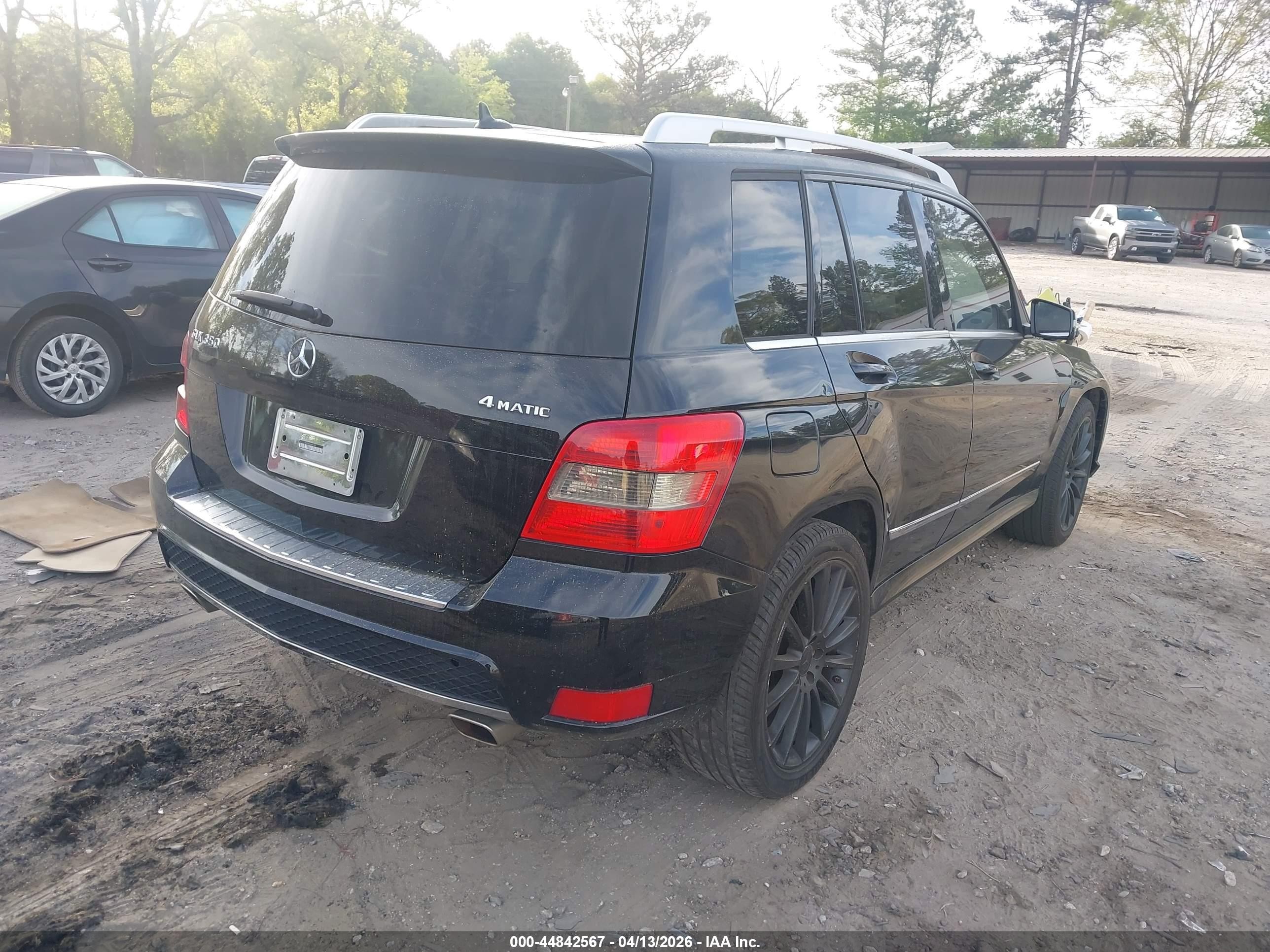 2011 Mercedes-benz Glk 350 4matic Black vin: WDCGG8HB5BF648149