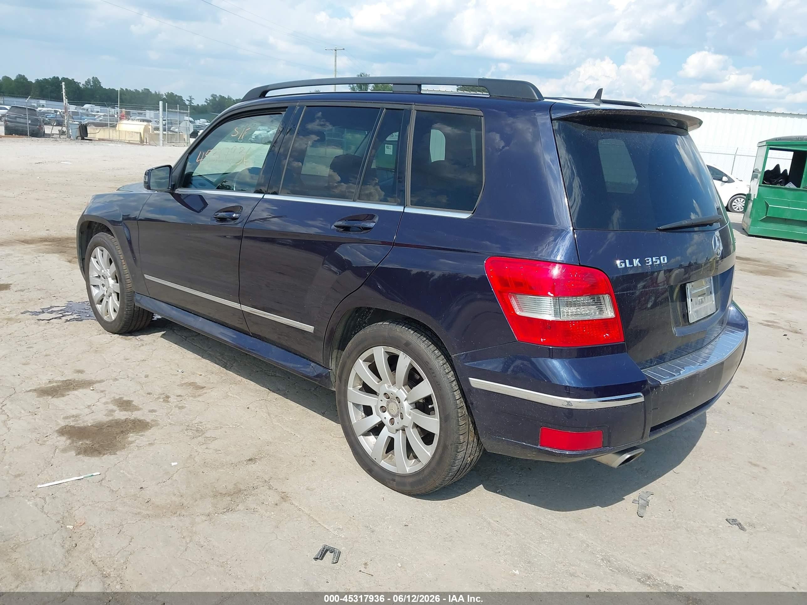 2010 Mercedes-benz Glk 350 4matic Blue vin: WDCGG8HB6AF309611
