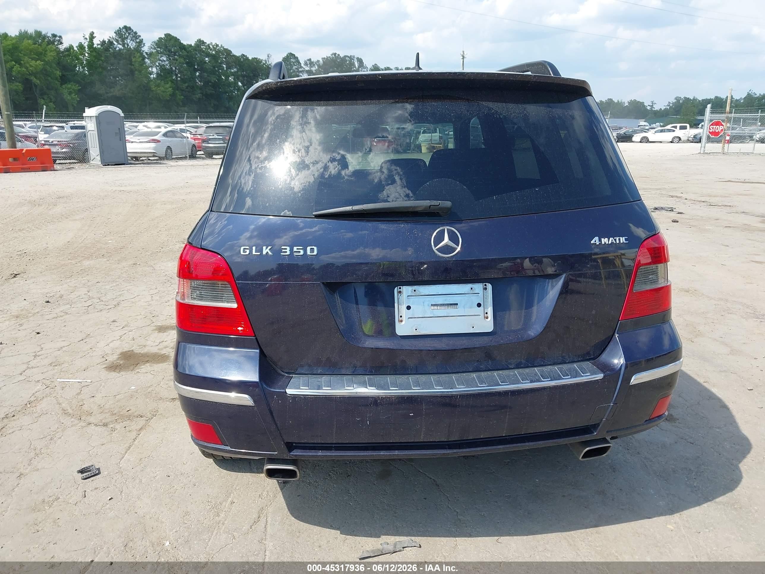 2010 Mercedes-benz Glk 350 4matic Blue vin: WDCGG8HB6AF309611