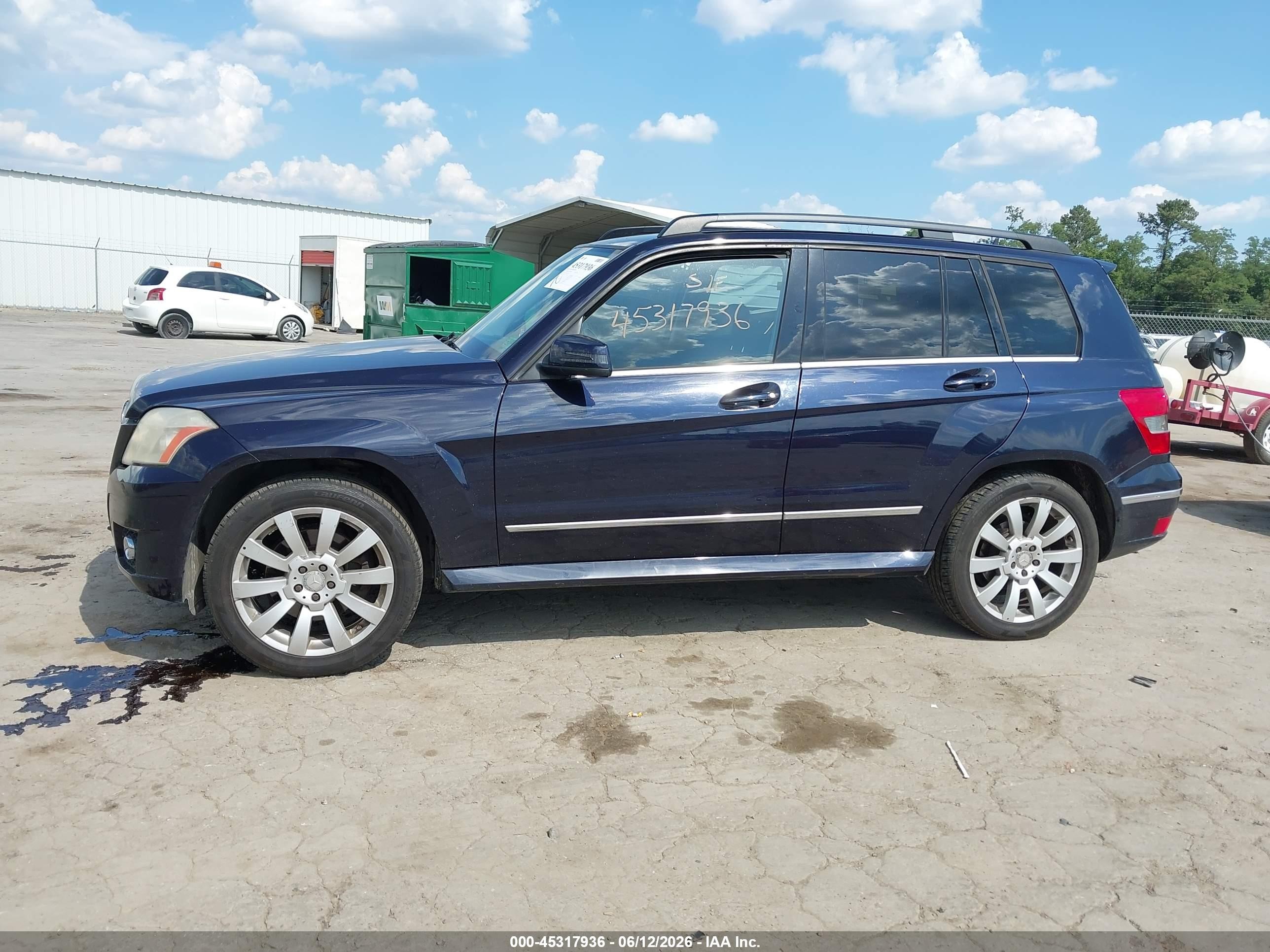 2010 Mercedes-benz Glk 350 4matic Blue vin: WDCGG8HB6AF309611