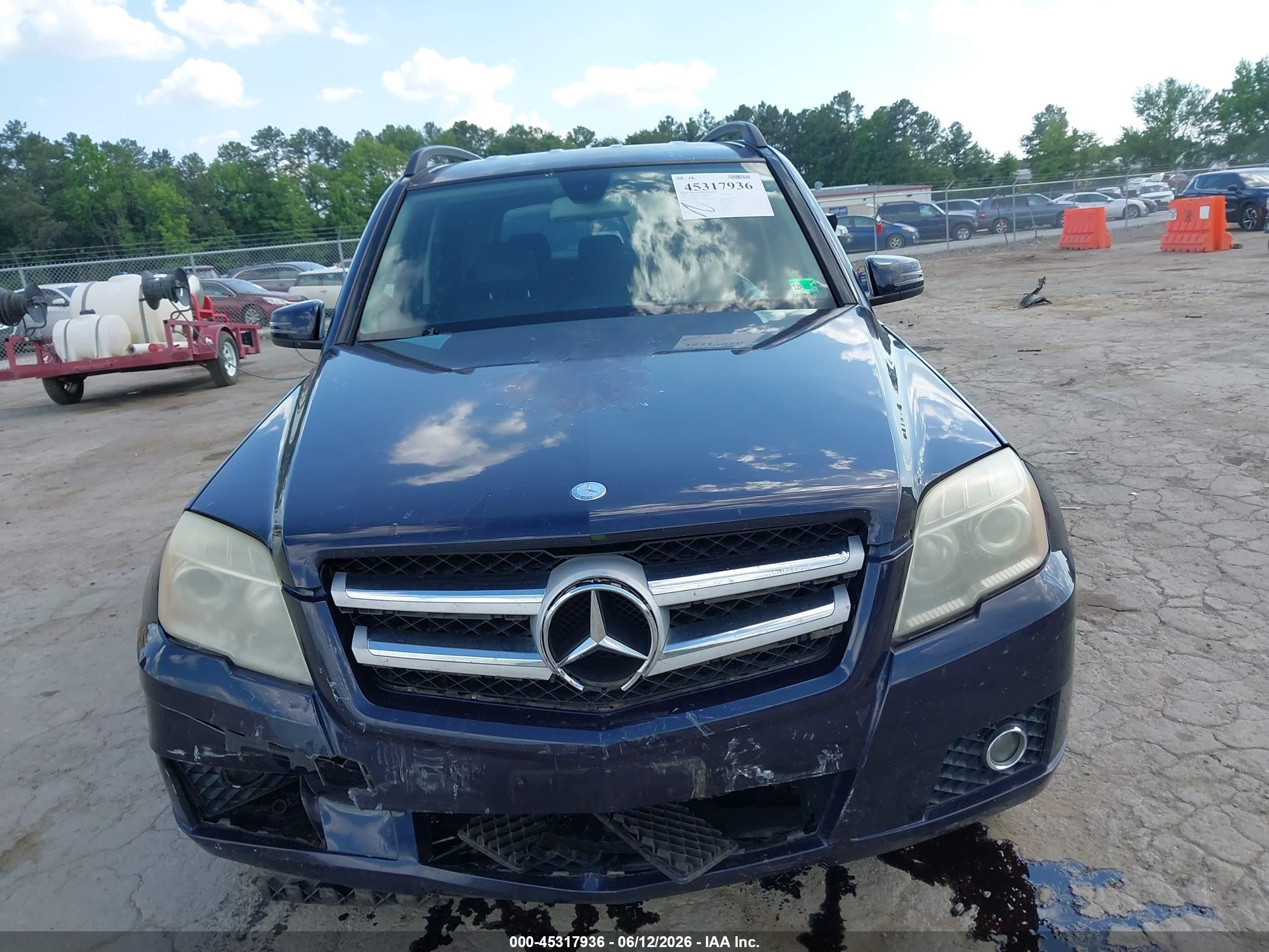 2010 Mercedes-benz Glk 350 4matic Blue vin: WDCGG8HB6AF309611