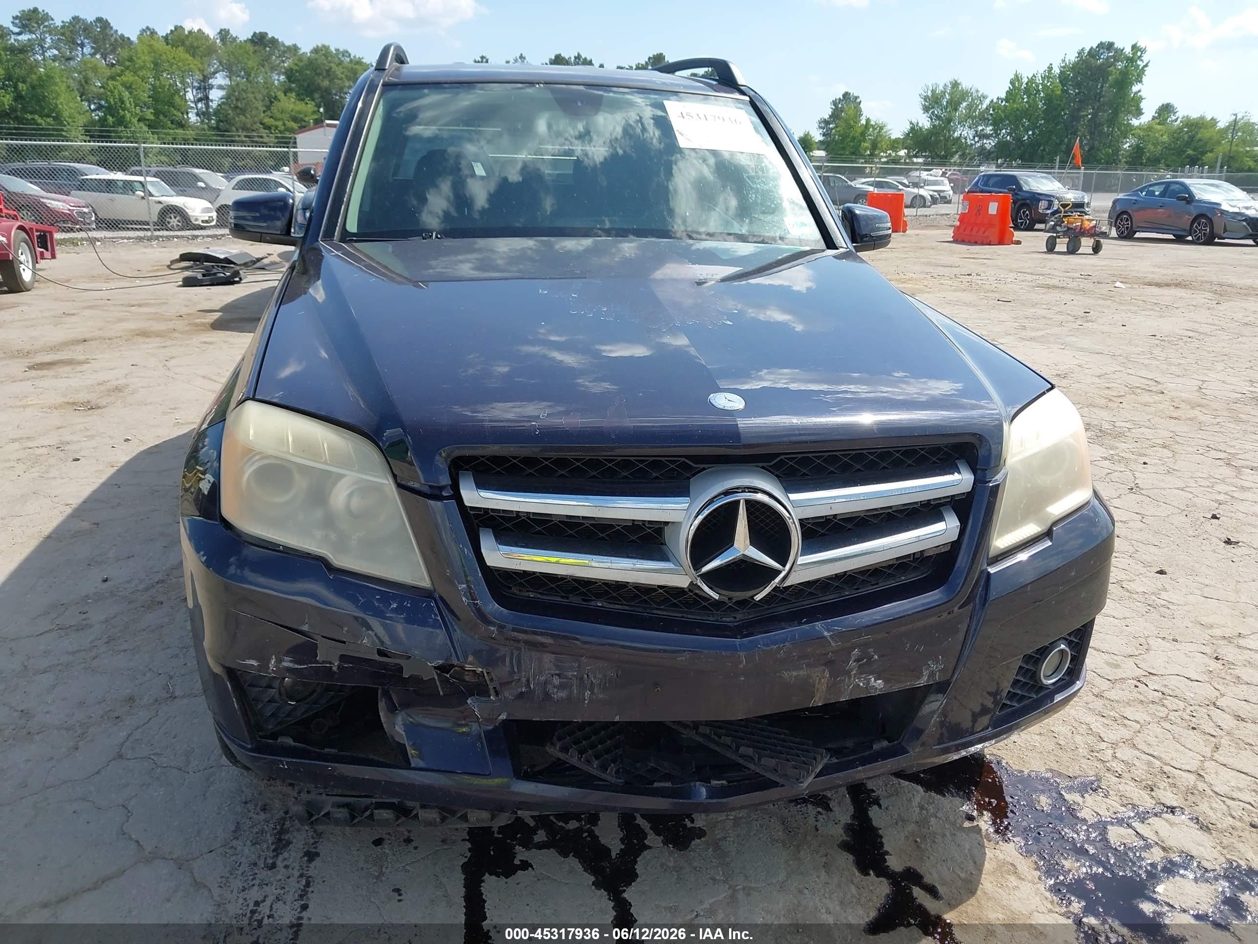 2010 Mercedes-benz Glk 350 4matic Blue vin: WDCGG8HB6AF309611