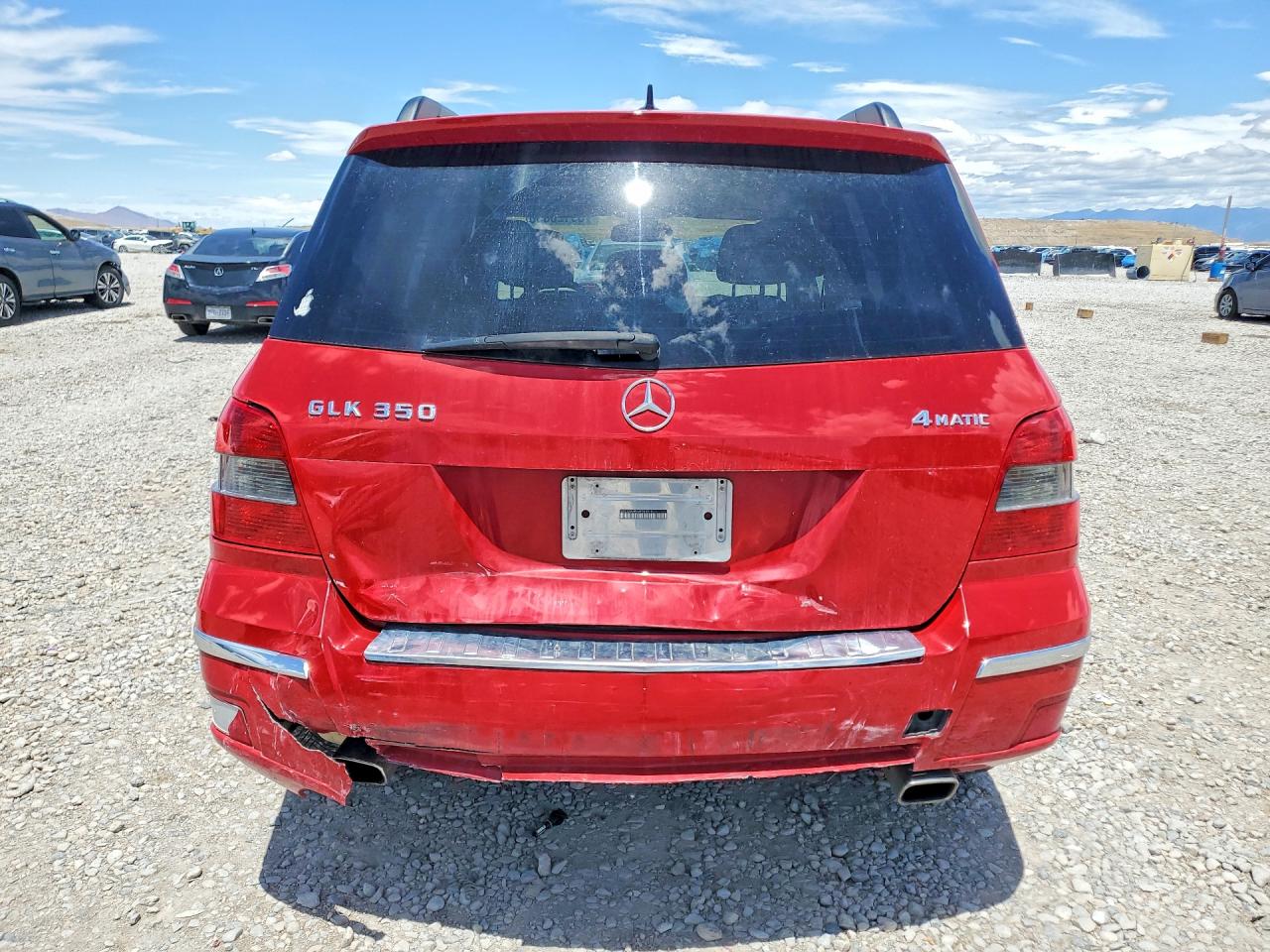 2010 Mercedes-benz Glk 350 4matic Red vin: WDCGG8HB6AF350515