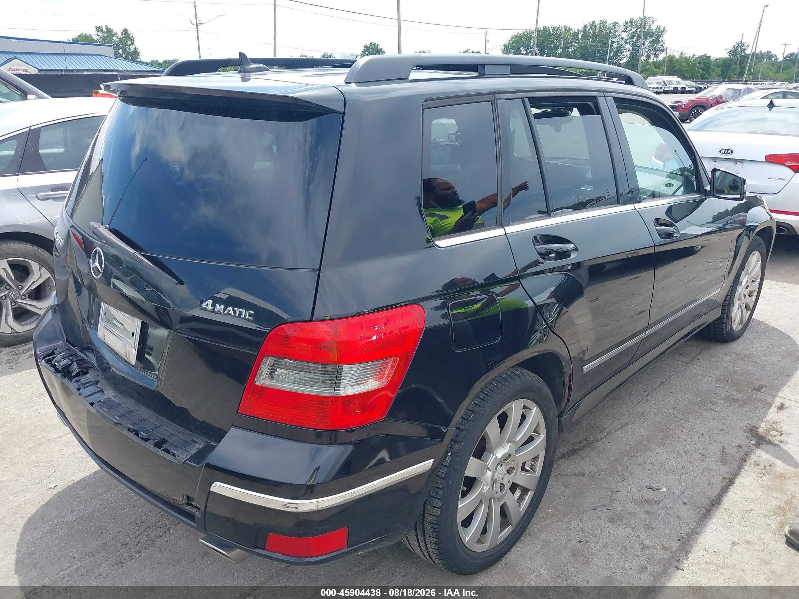 2011 Mercedes-benz Glk 350 4matic Black vin: WDCGG8HB6BF570397