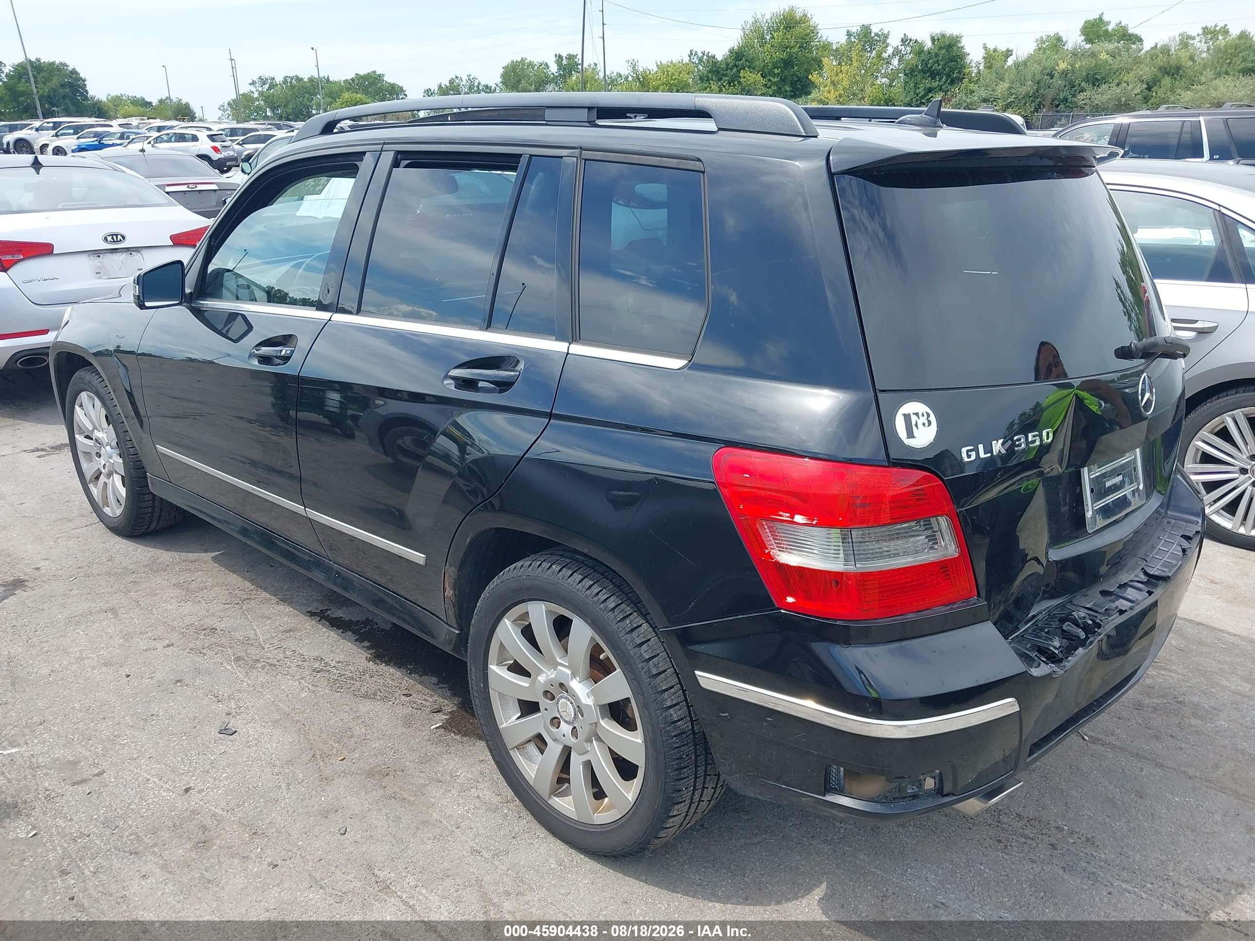 2011 Mercedes-benz Glk 350 4matic Black vin: WDCGG8HB6BF570397