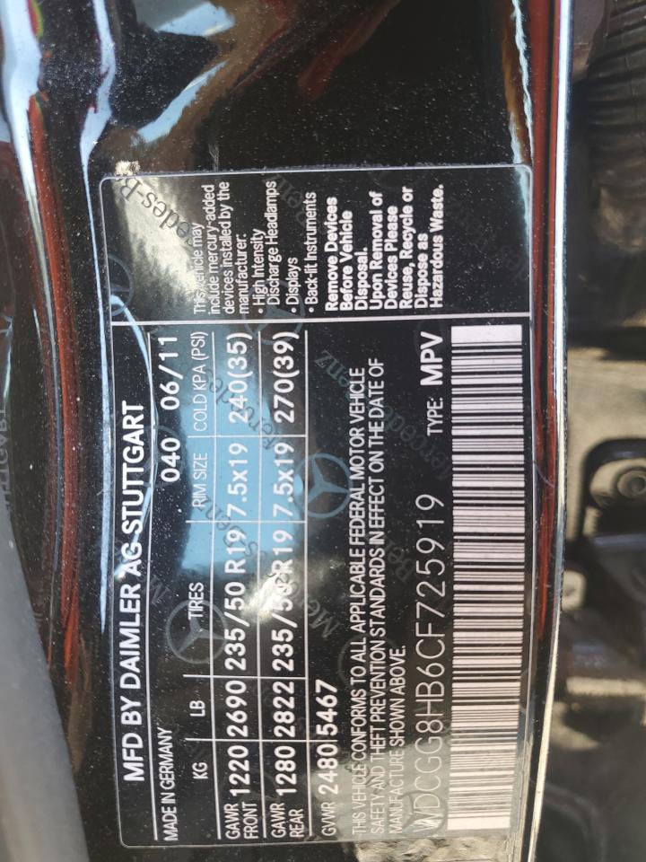 2012 Mercedes-benz Glk 350 4matic Black vin: WDCGG8HB6CF725919