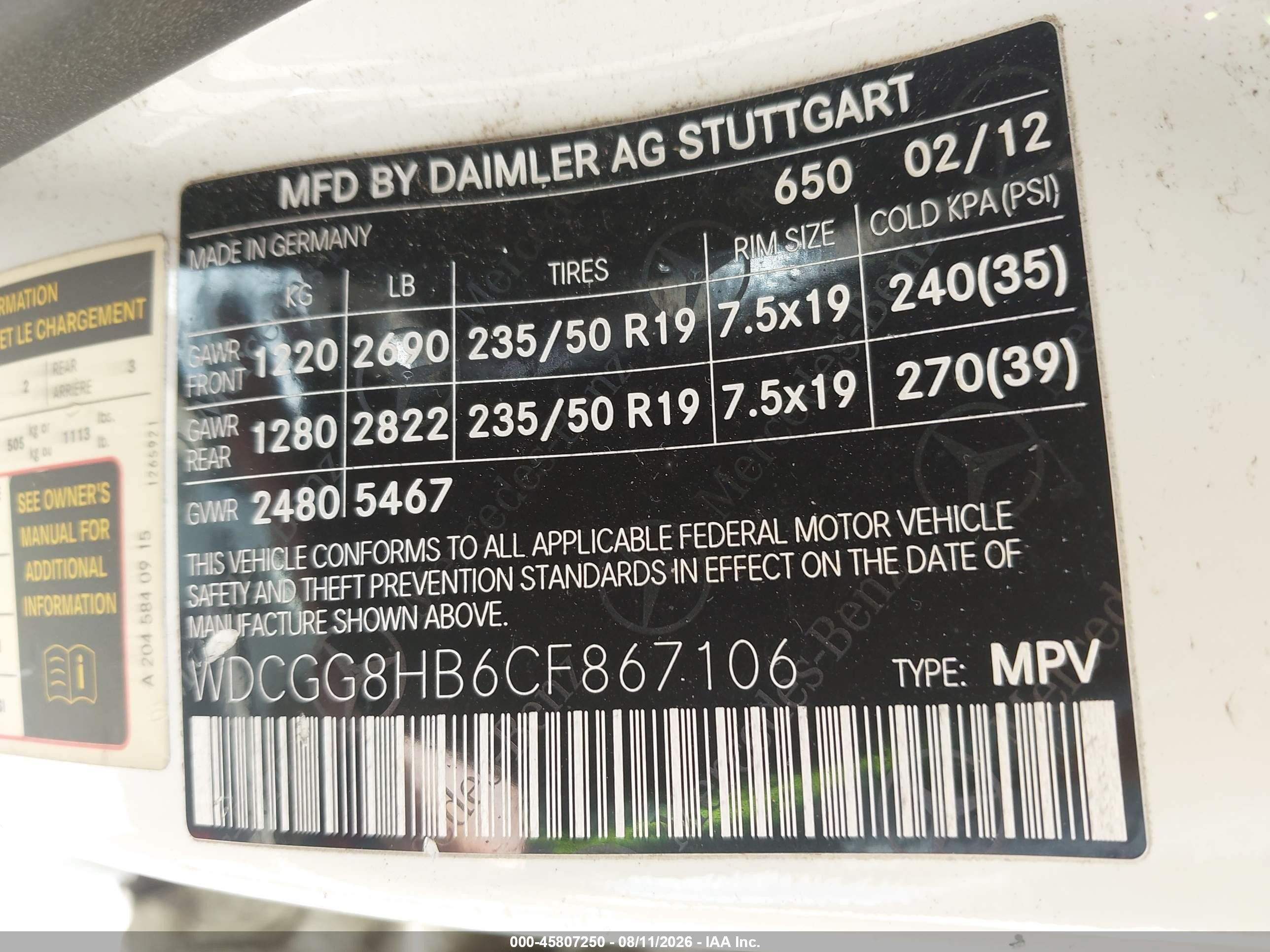 2012 Mercedes-benz Glk 350 4matic White vin: WDCGG8HB6CF867106