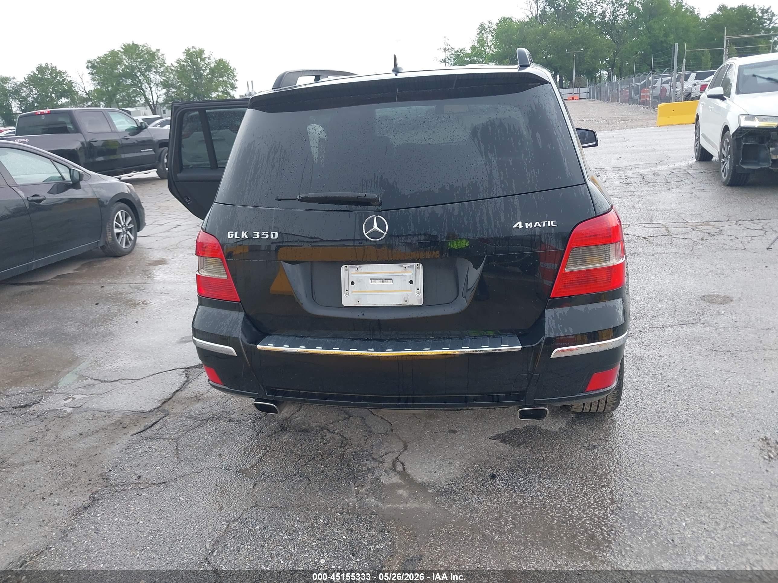 2012 Mercedes-benz Glk 350 4matic Black vin: WDCGG8HB6CF927904