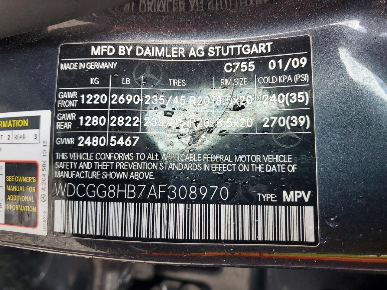 2010 Mercedes-benz Glk 350 4matic Gray vin: WDCGG8HB7AF308970